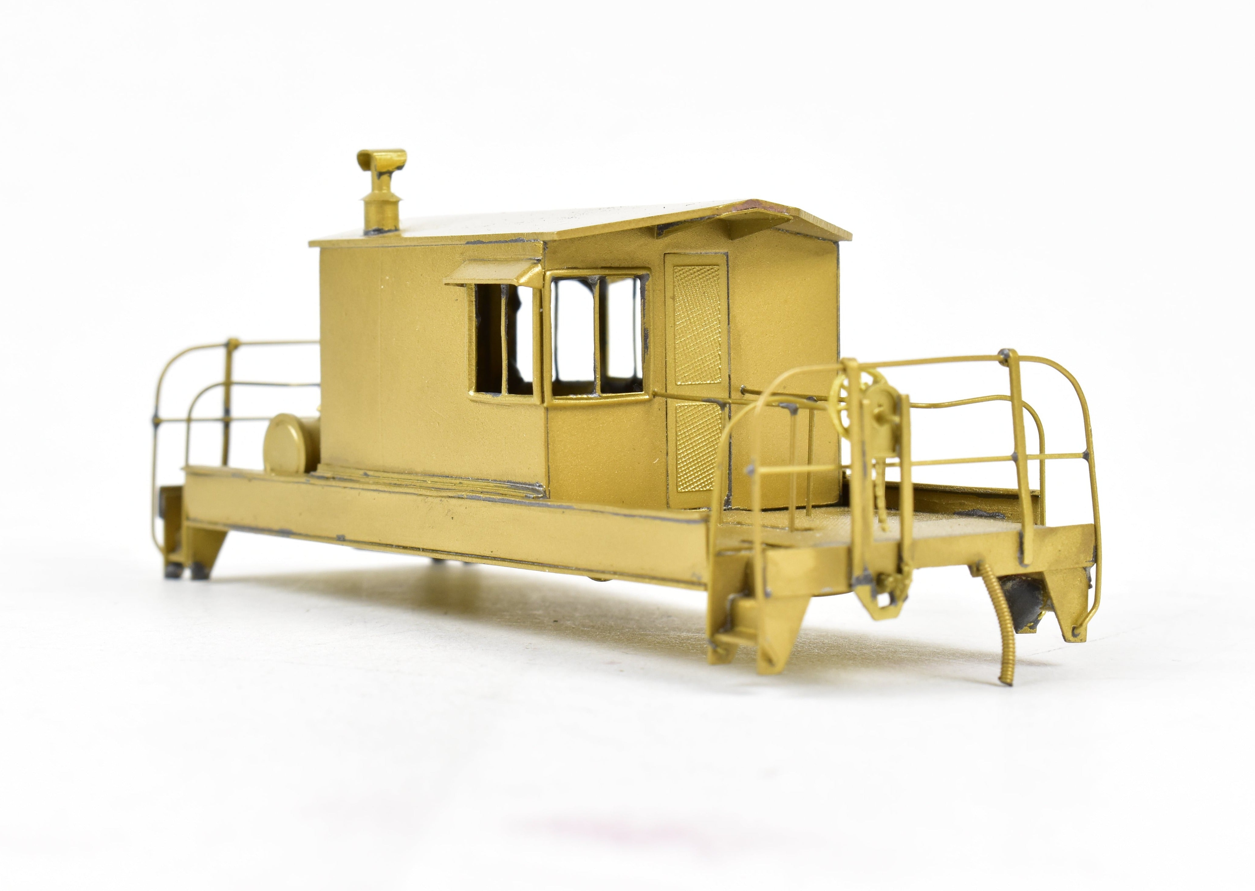 HO Scale Brass Norfolk & Western Transfer Car with Trucks, NJ Custom Brass Model