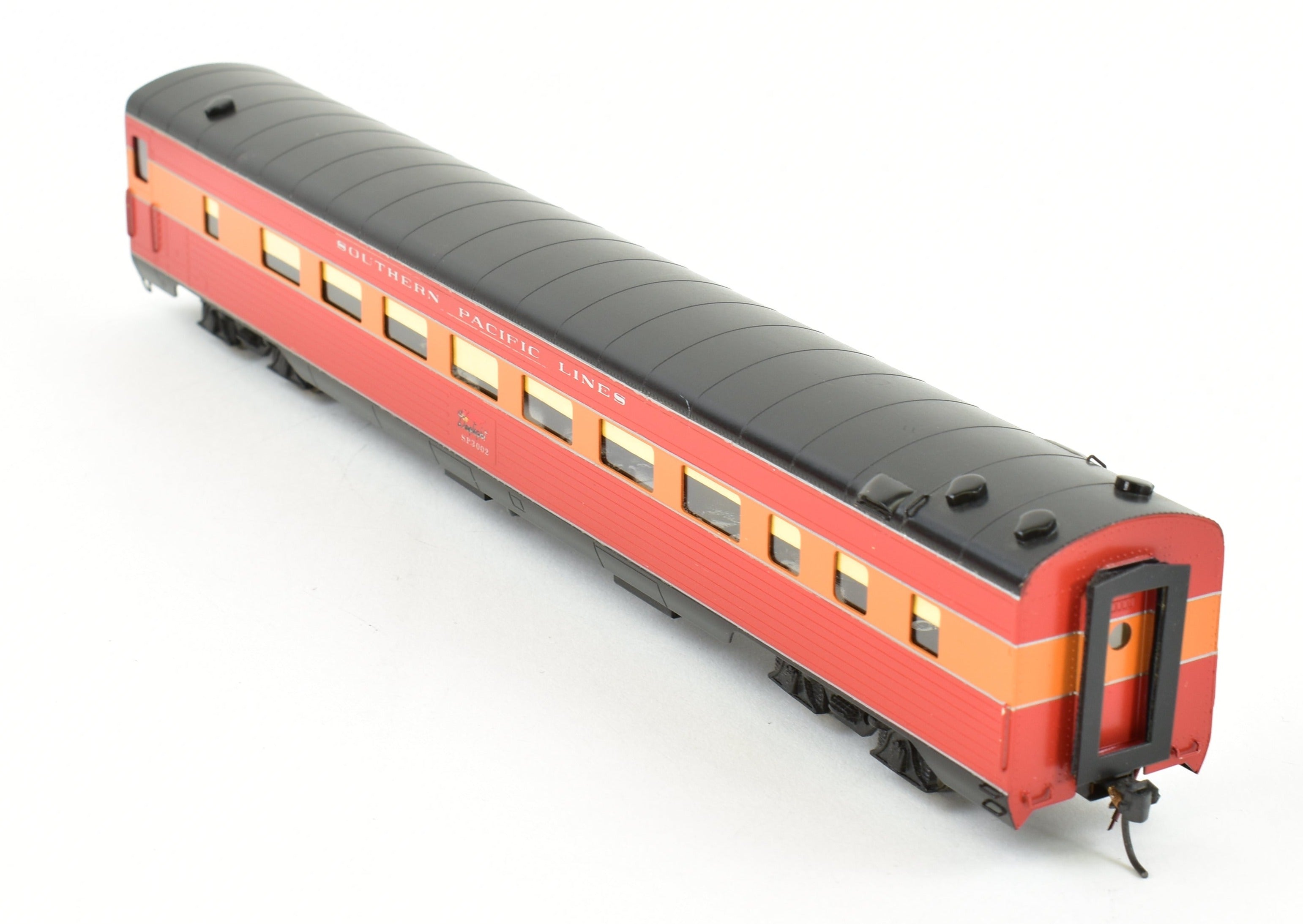 HO Scale Brass Soho Southern Pacific #3002 Custom Painted Parlor Car with Stateroom for Model Trains