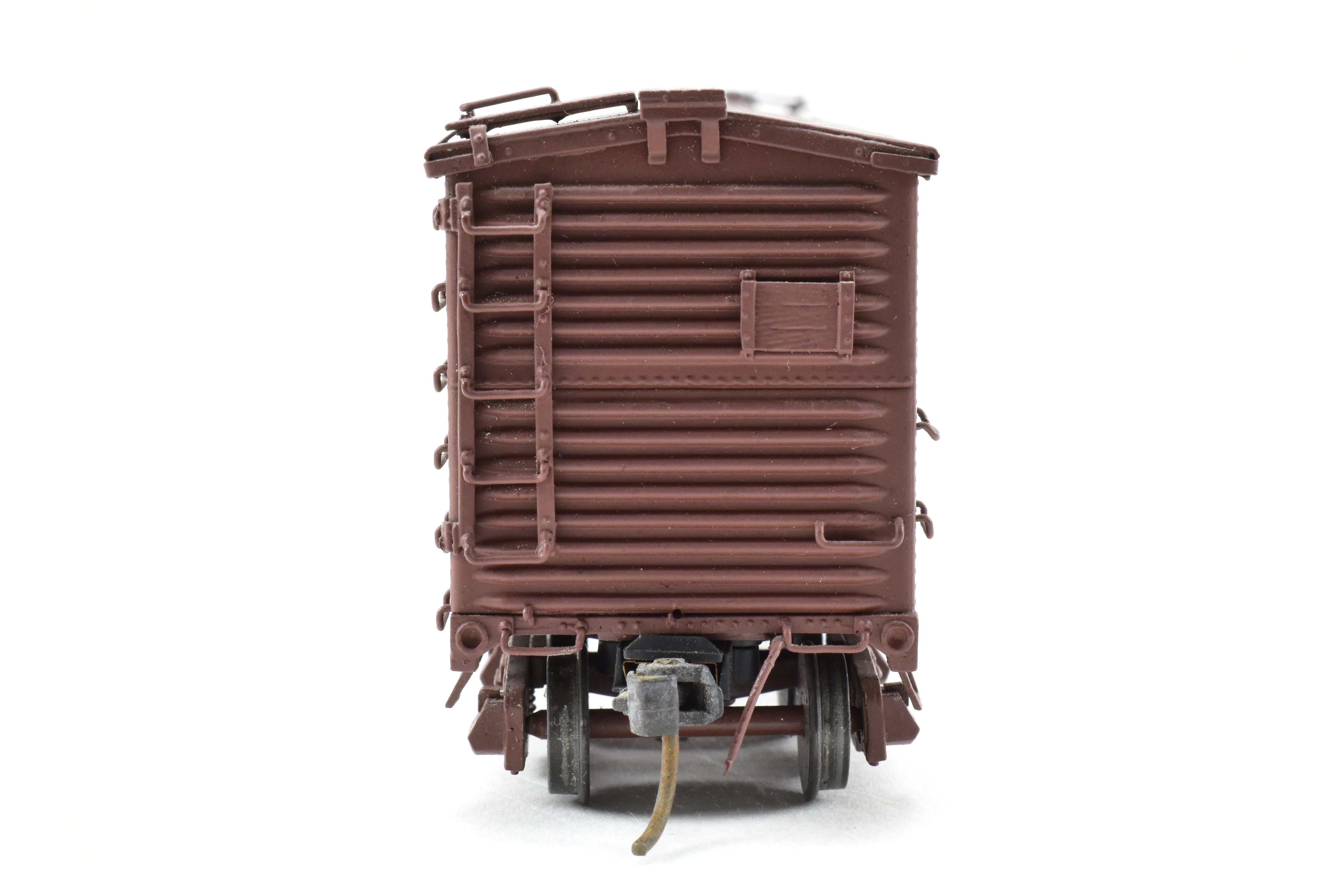 HO Scale Brass Model of Pecos River Brass ATSF - Santa Fe Bx - 6 Boxcar Featuring Ajax Brake Wheel and AB Brake System, Car Numbered CP #120530