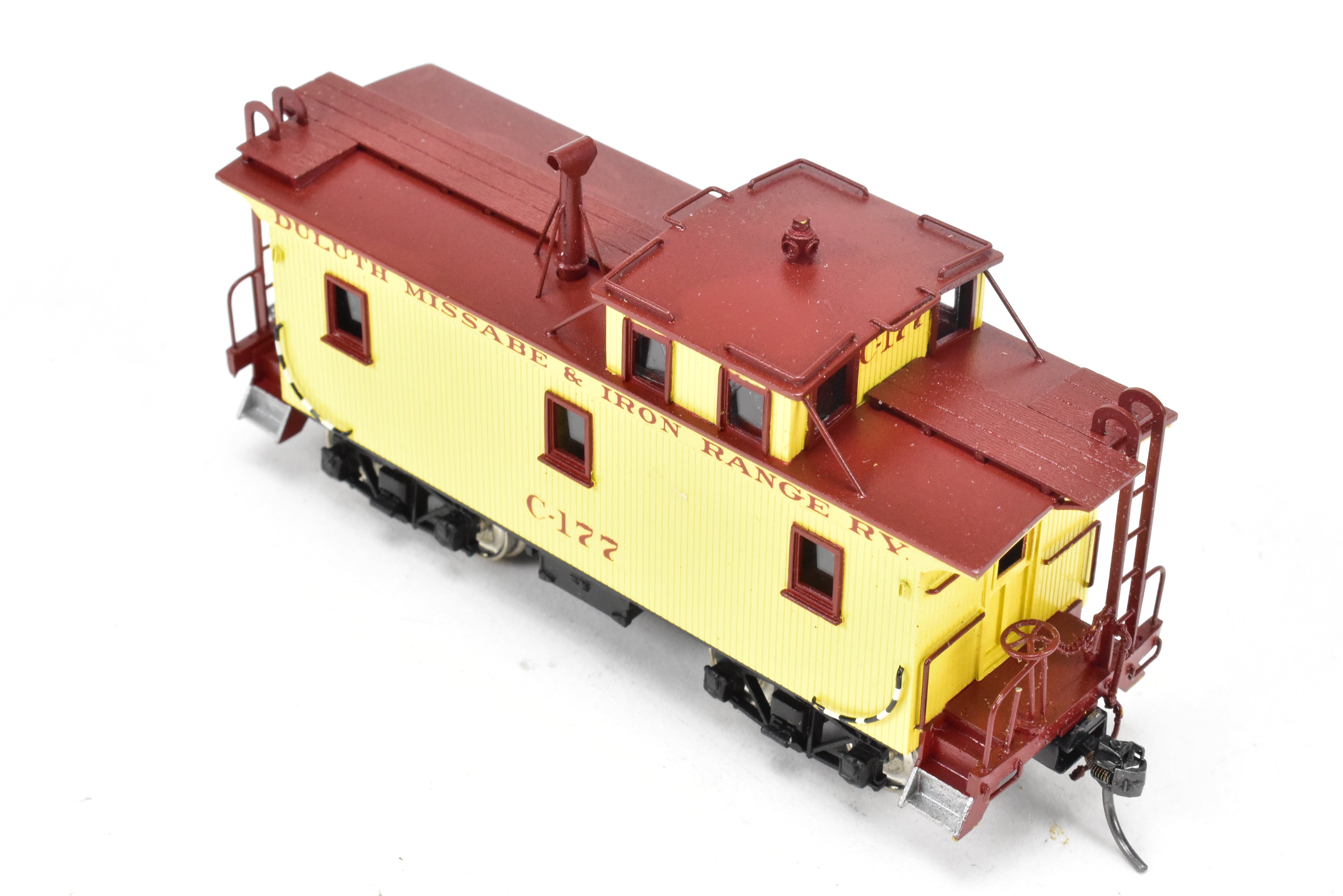 HO Scale Brass Pacific Fast Mail Model - SKI Duluth Missabe & Iron Range Wood Caboose FP, Factory Painted and Numbered C - 177