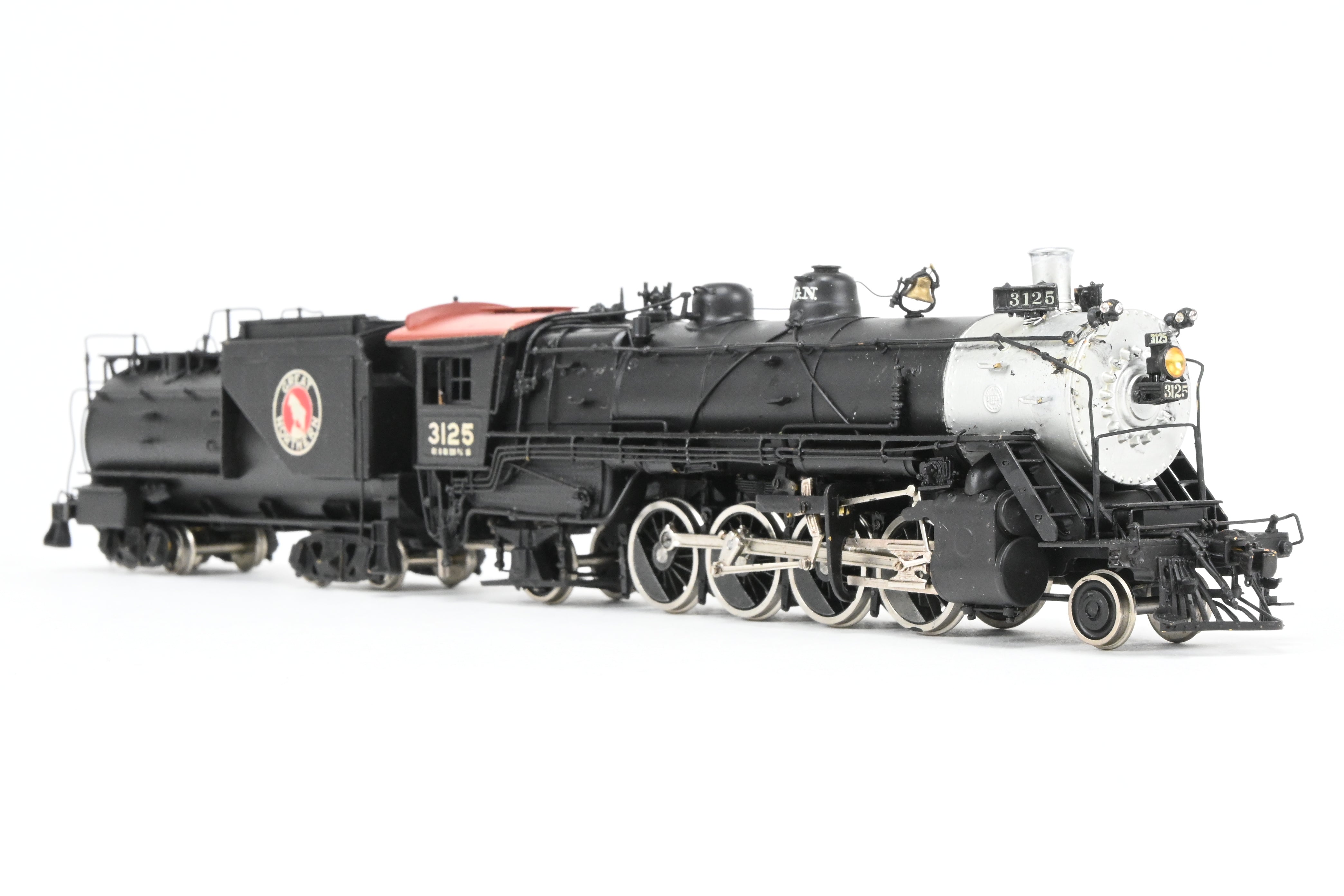 HO Brass Sunset Models GN Great Northern 2-8-2 Class O-1 Custom Painted Locomotive No. 3125