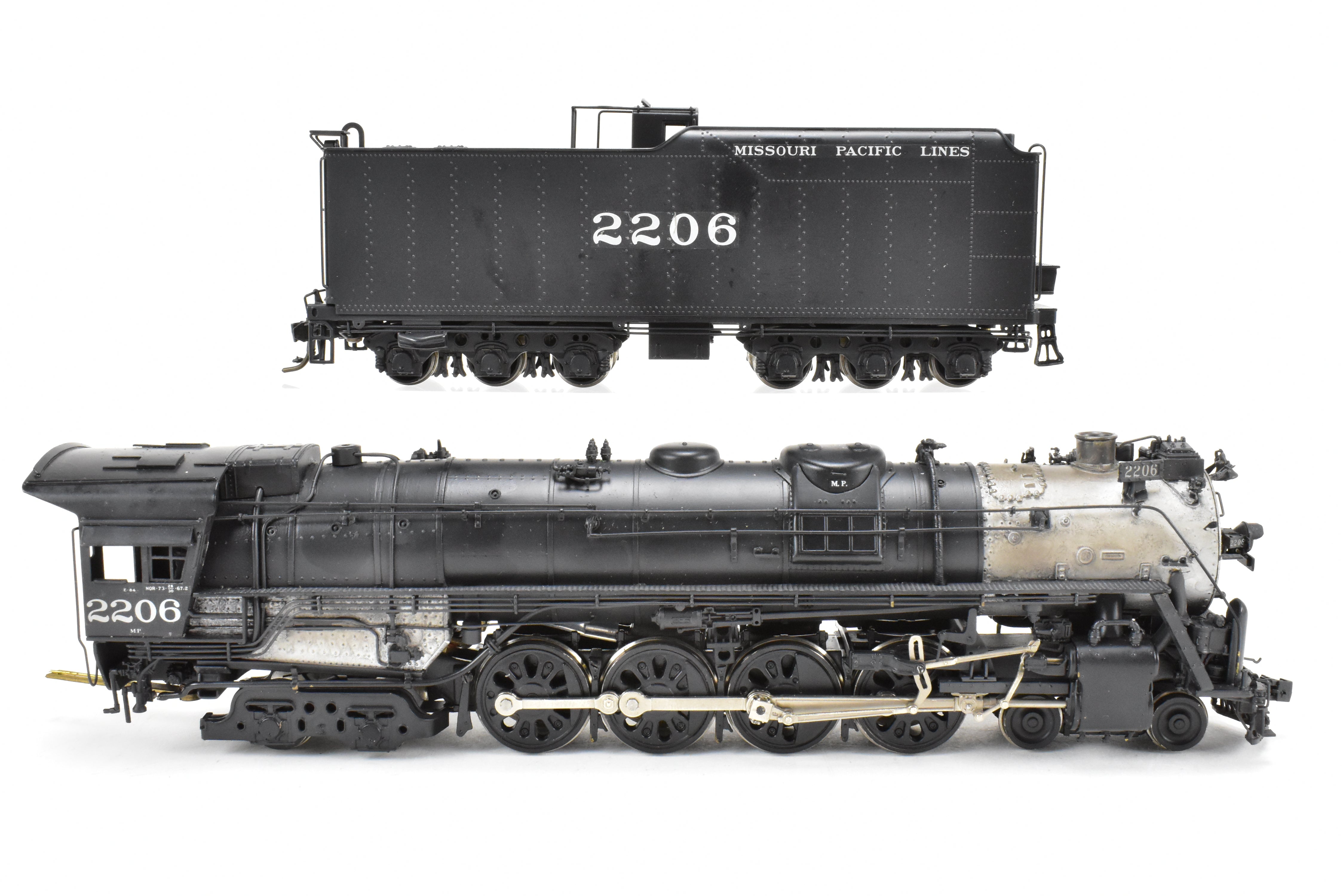 HO Brass PFM - Fujiyama Missouri Pacific 4-8-4 2200 Class #2206 Custom Painted by Joe G. Collias