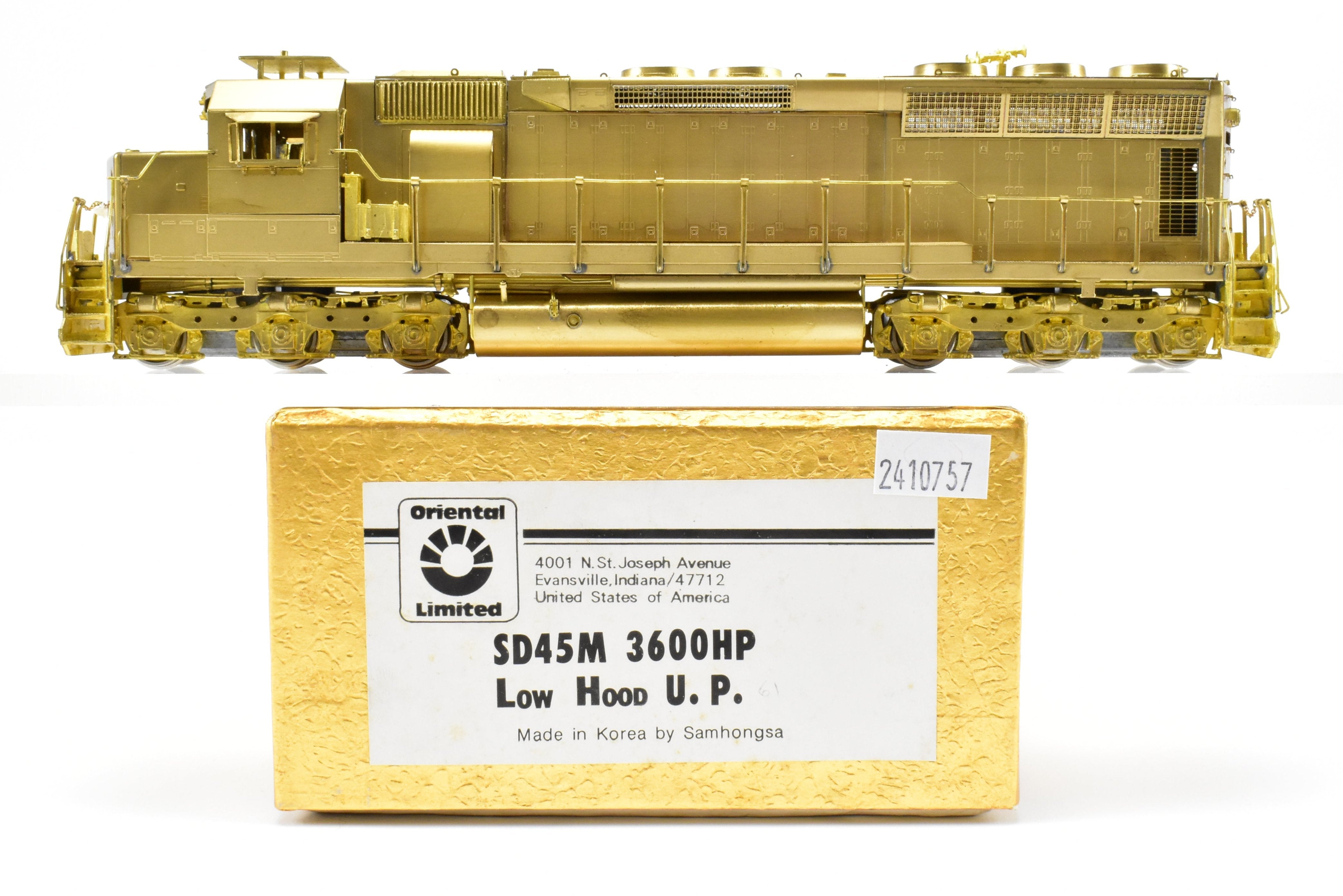 High - Quality HO Brass Union Pacific EMD SD45M 3600 HP Oriental Limited Model
