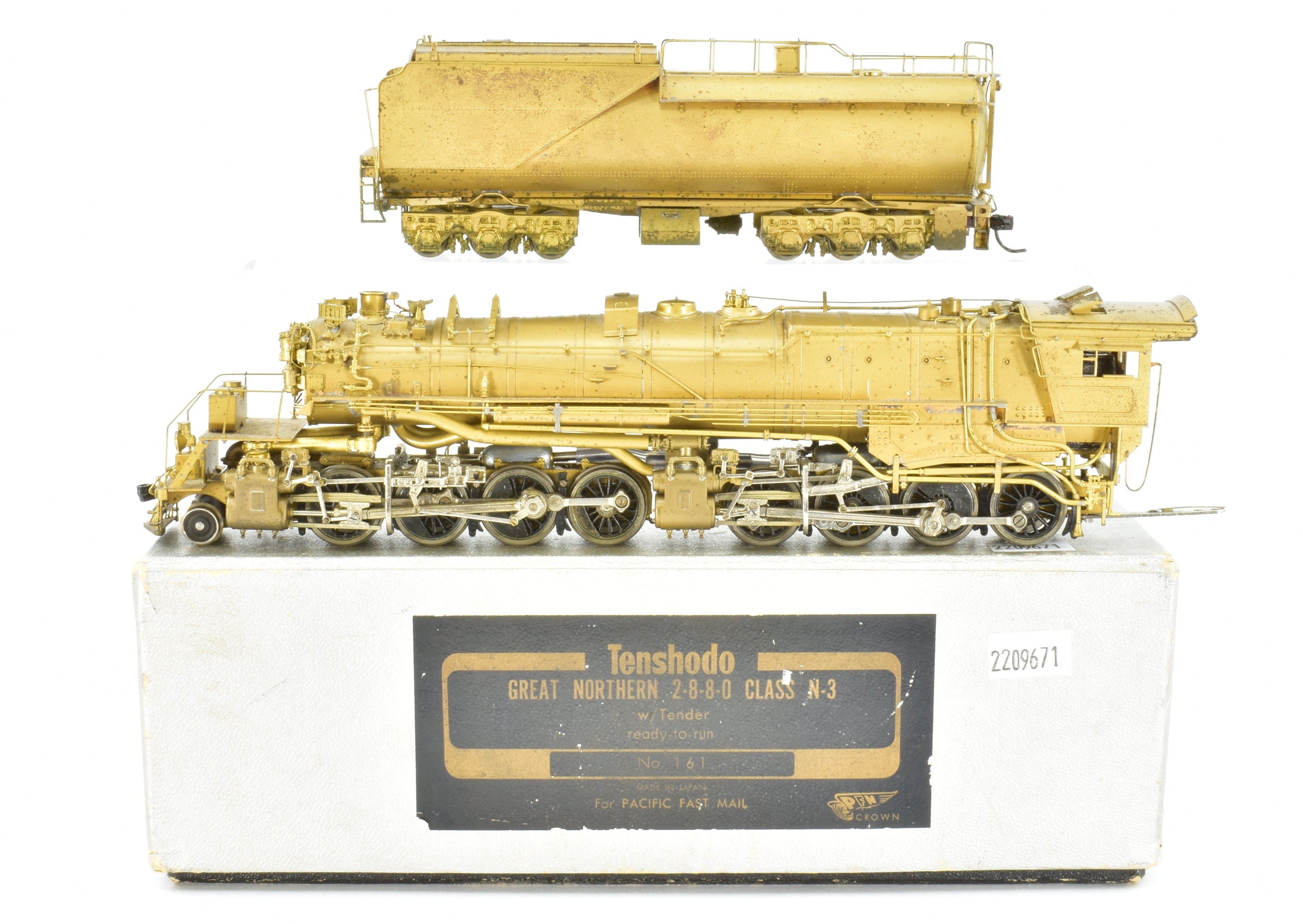 1967 HO Brass Tenshodo Great Northern 2-8-8-0 Class N-3 Model