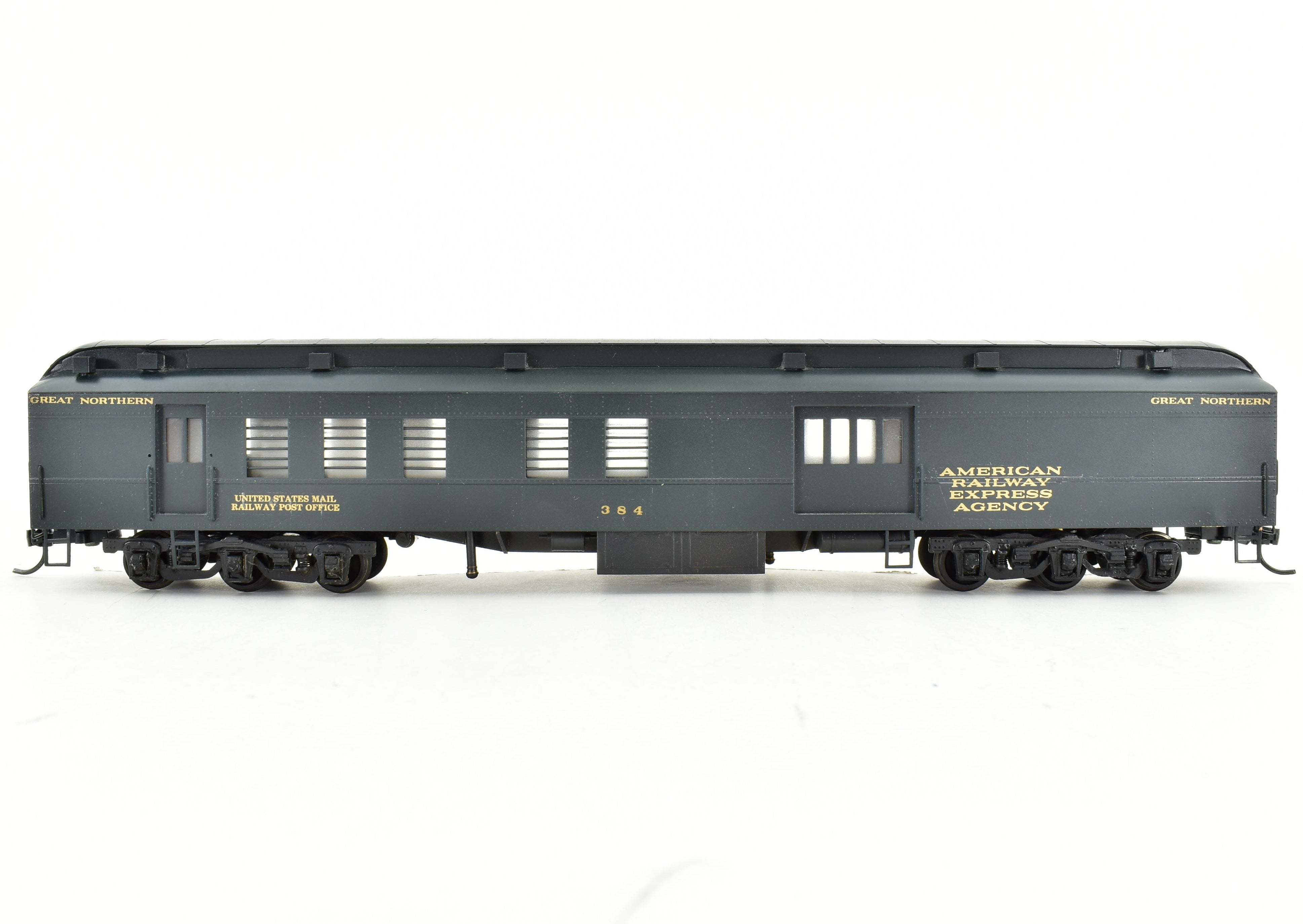 HO Scale Brass Lambert Great Northern Heavyweight Combine Baggage RPO Model with Custom Painting
