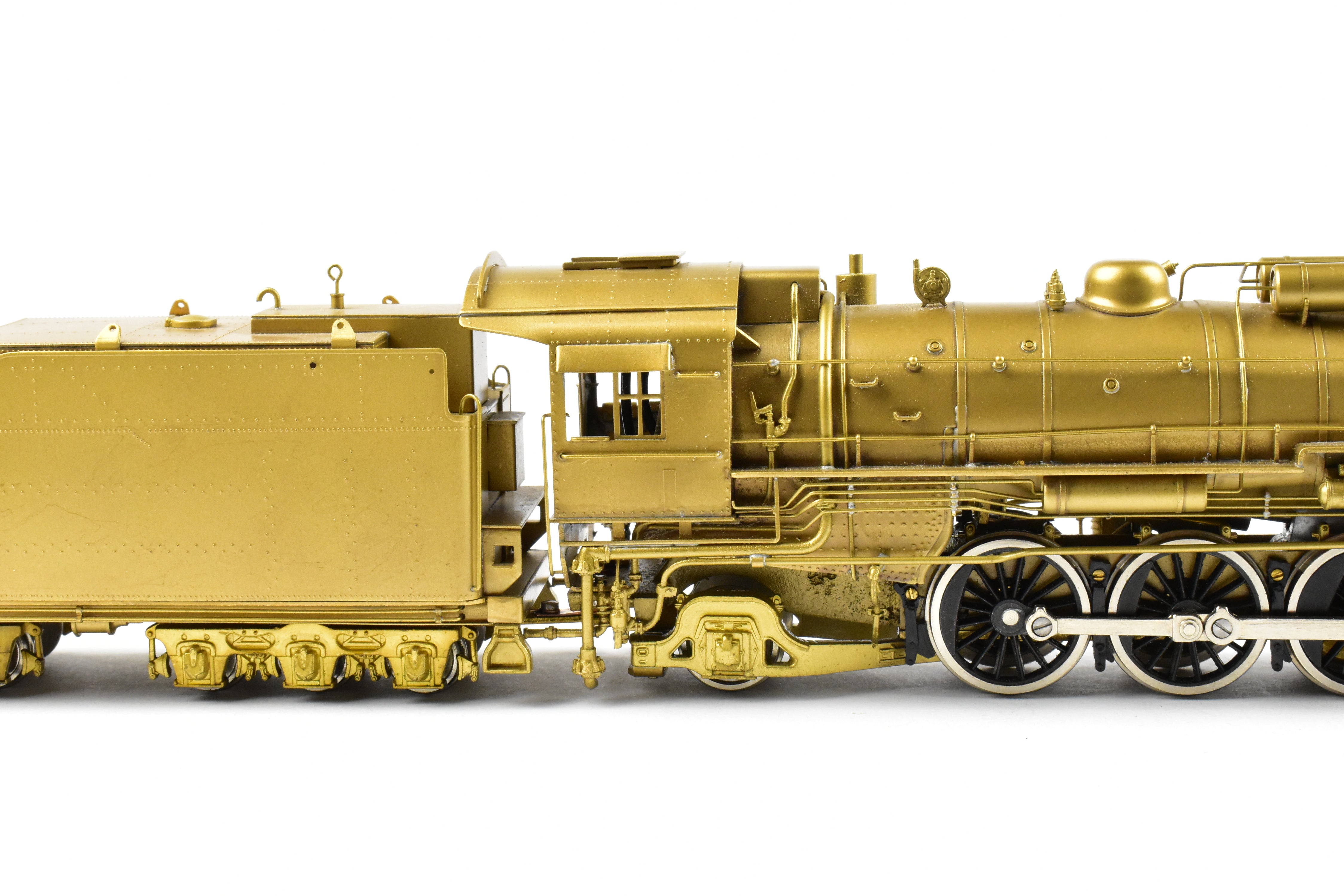 HO Scale Brass Toby PFM Frisco 4-8-2 Mountain Locomotive with Plated Cylinders