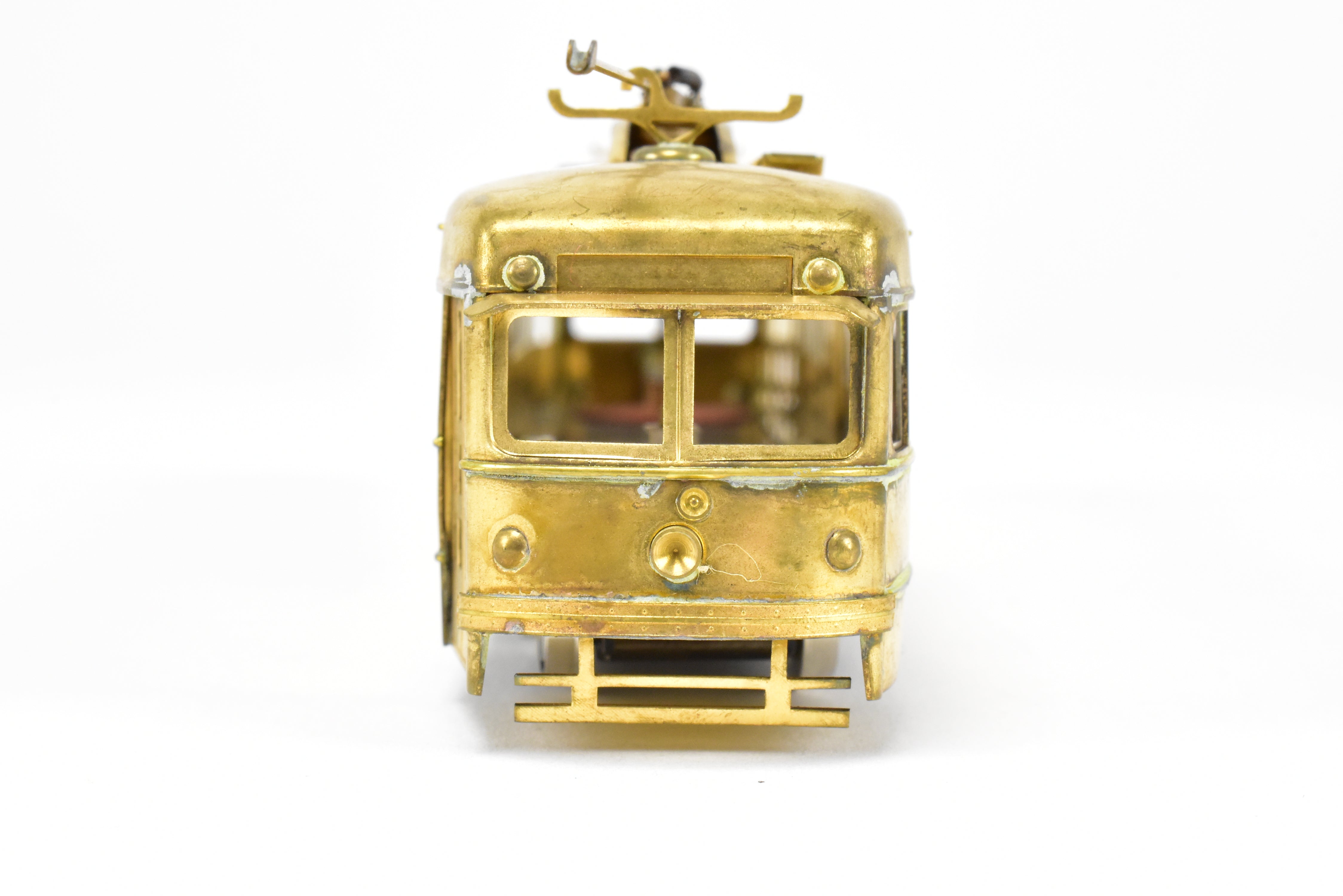 HO Scale Unpowered Trailer: Brass Suydam Pacific Electric Double End PCC Car
