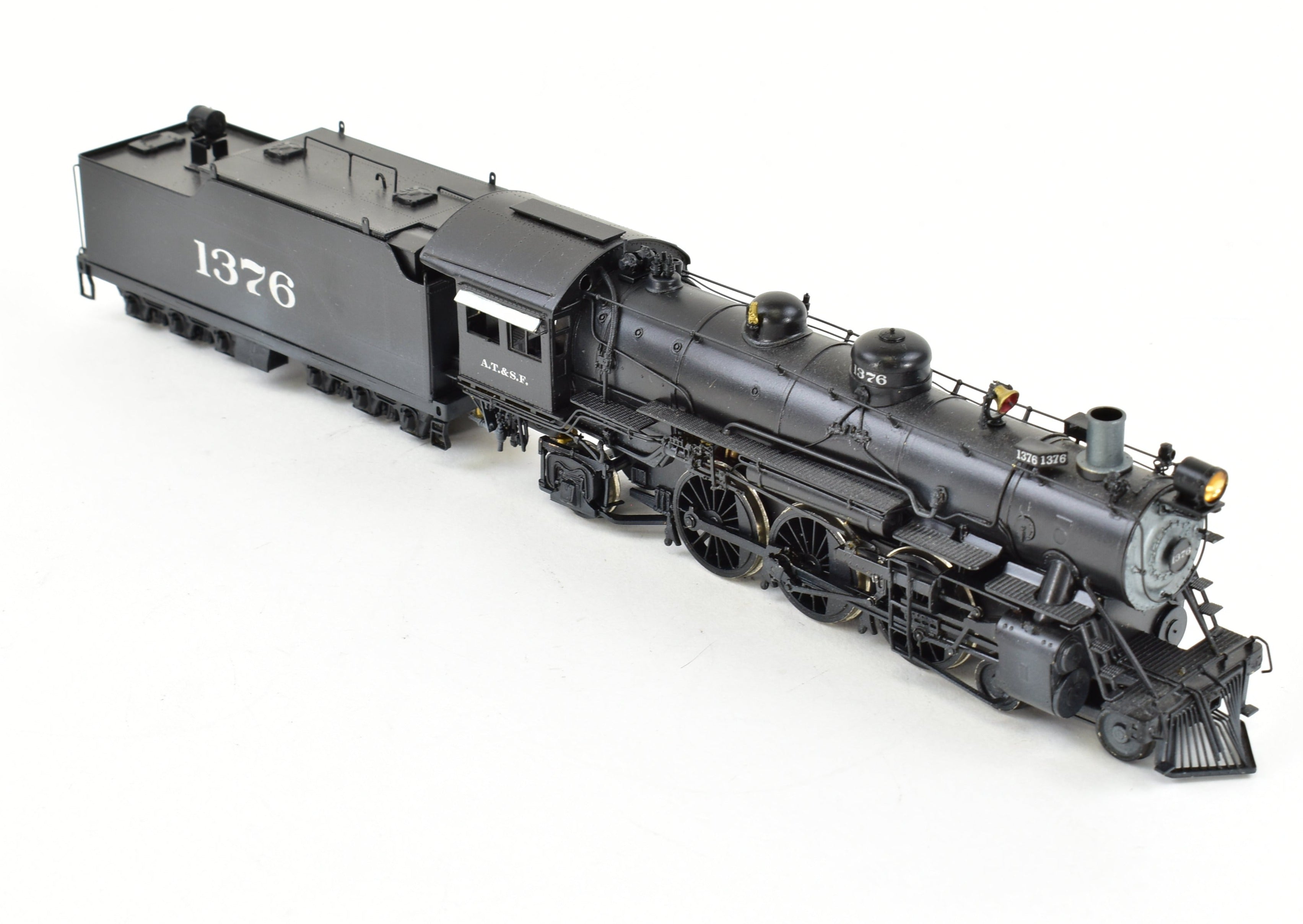 Hallmark HO Scale Brass Pacific Fast Mail Model Train - Fujiyama ATSF Santa Fe 4-6-2 Class 1337 Custom Painted with Exquisite Details