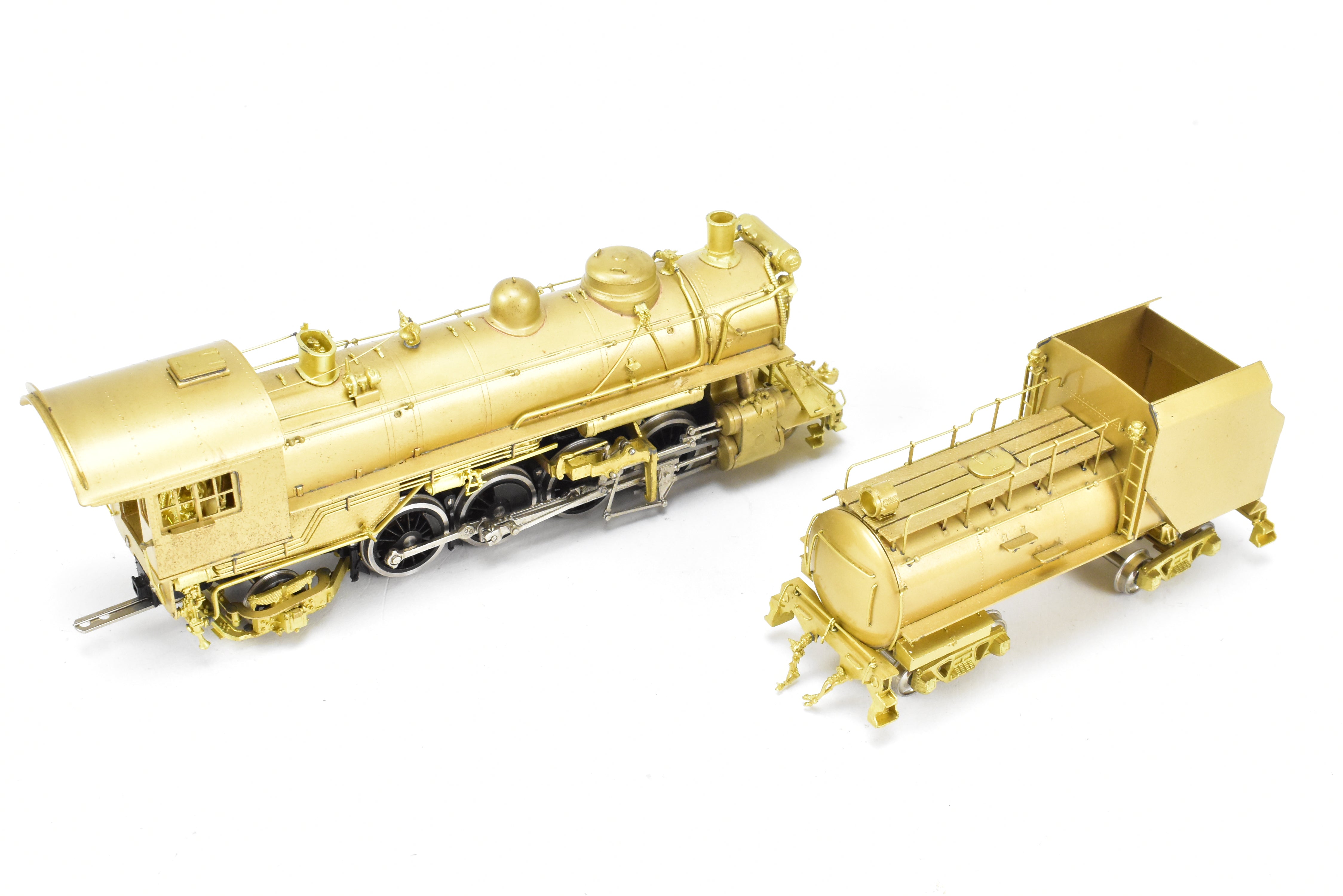 High - Quality HO Scale Brass Nickel - Plated Erie Railroad N - 1 2 - 8 - 2 Model Train by NPP - Nickel Plate Products