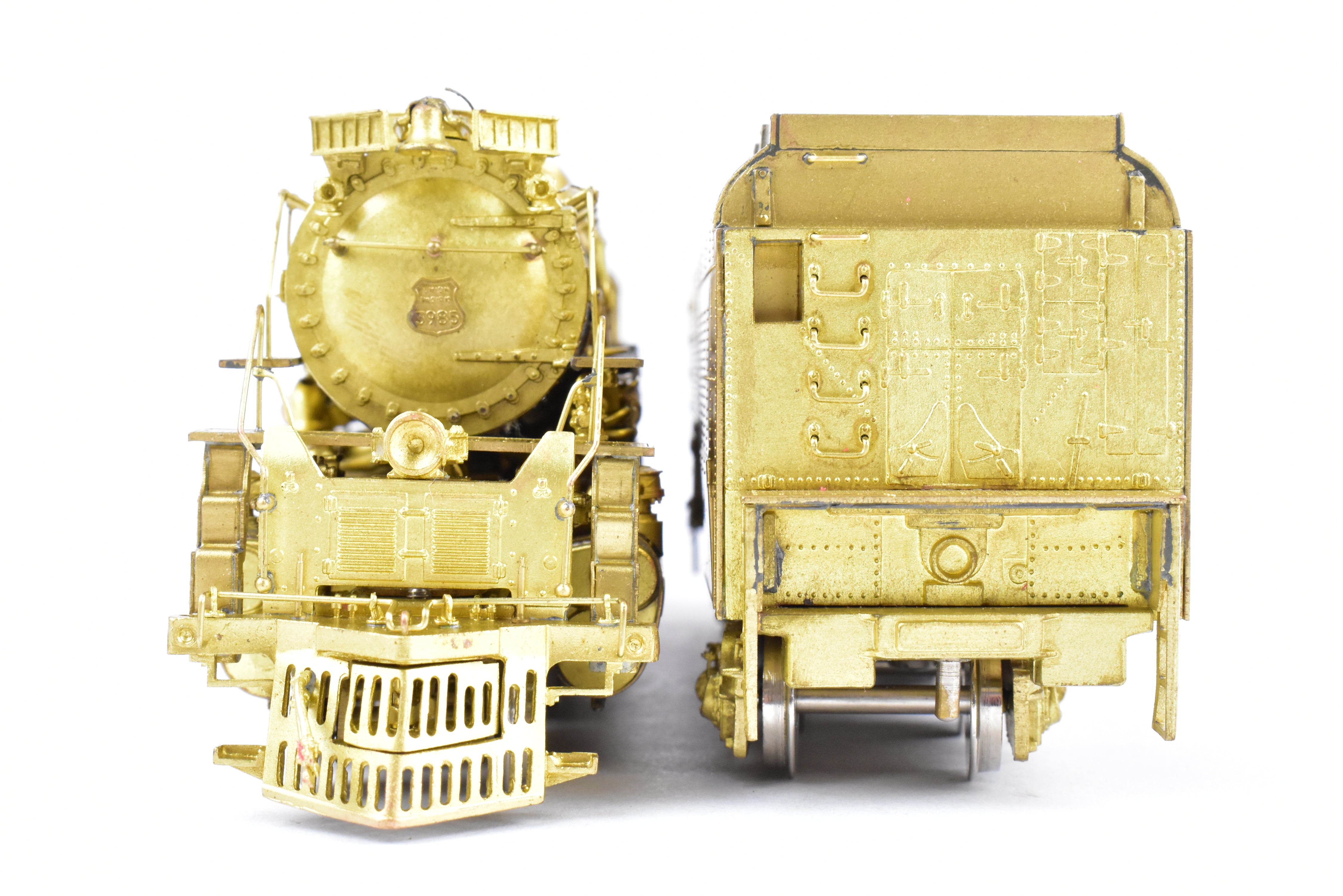 HO Scale Brass Key Imports Union Pacific 4-6-6-4 3985 Challenger Steam Locomotive Coal Tender Version Classic Model Series