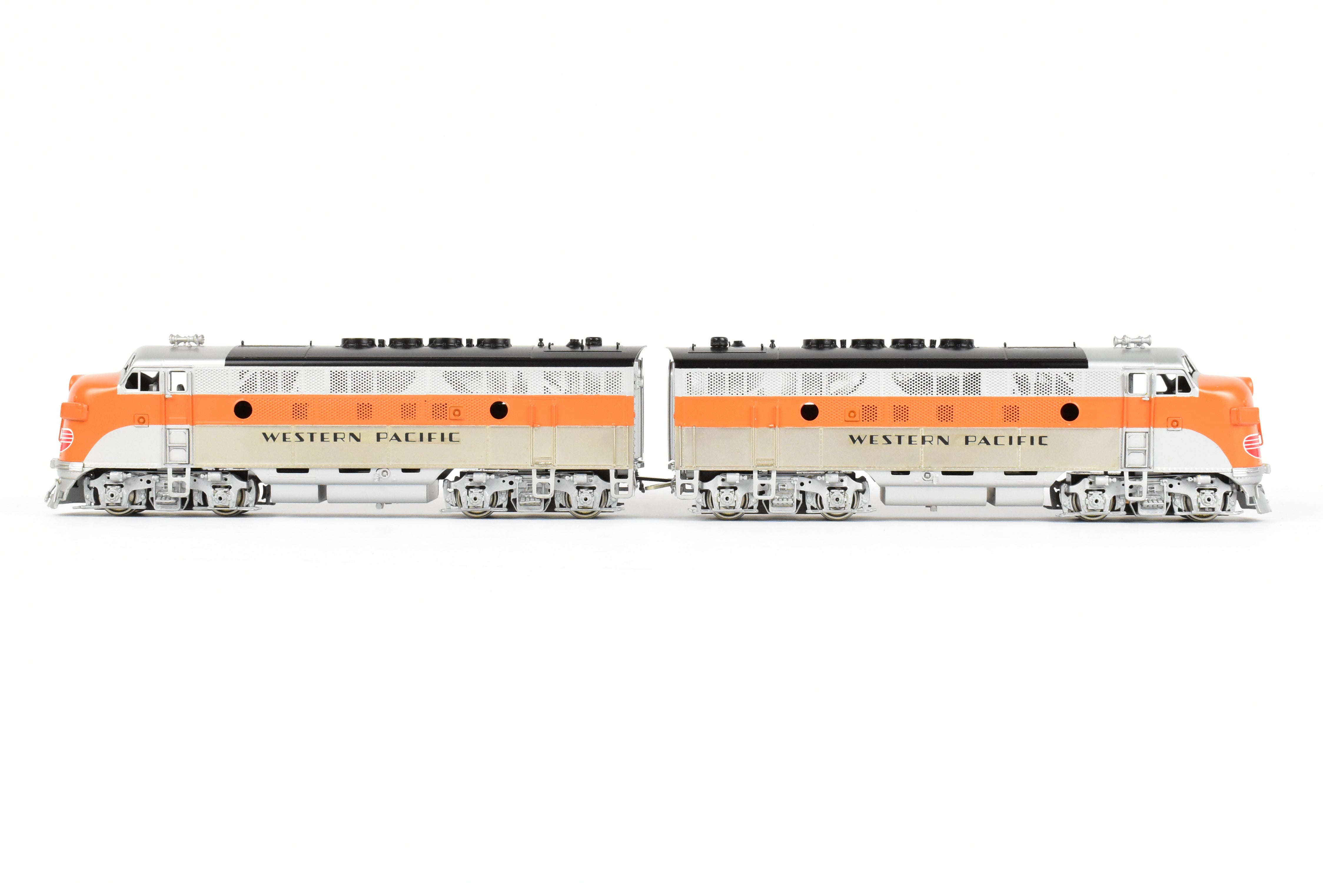 HO Brass Oriental Limited Western Pacific EMD F3A/F3A Phase II Set, 1500 HP, Factory Painted