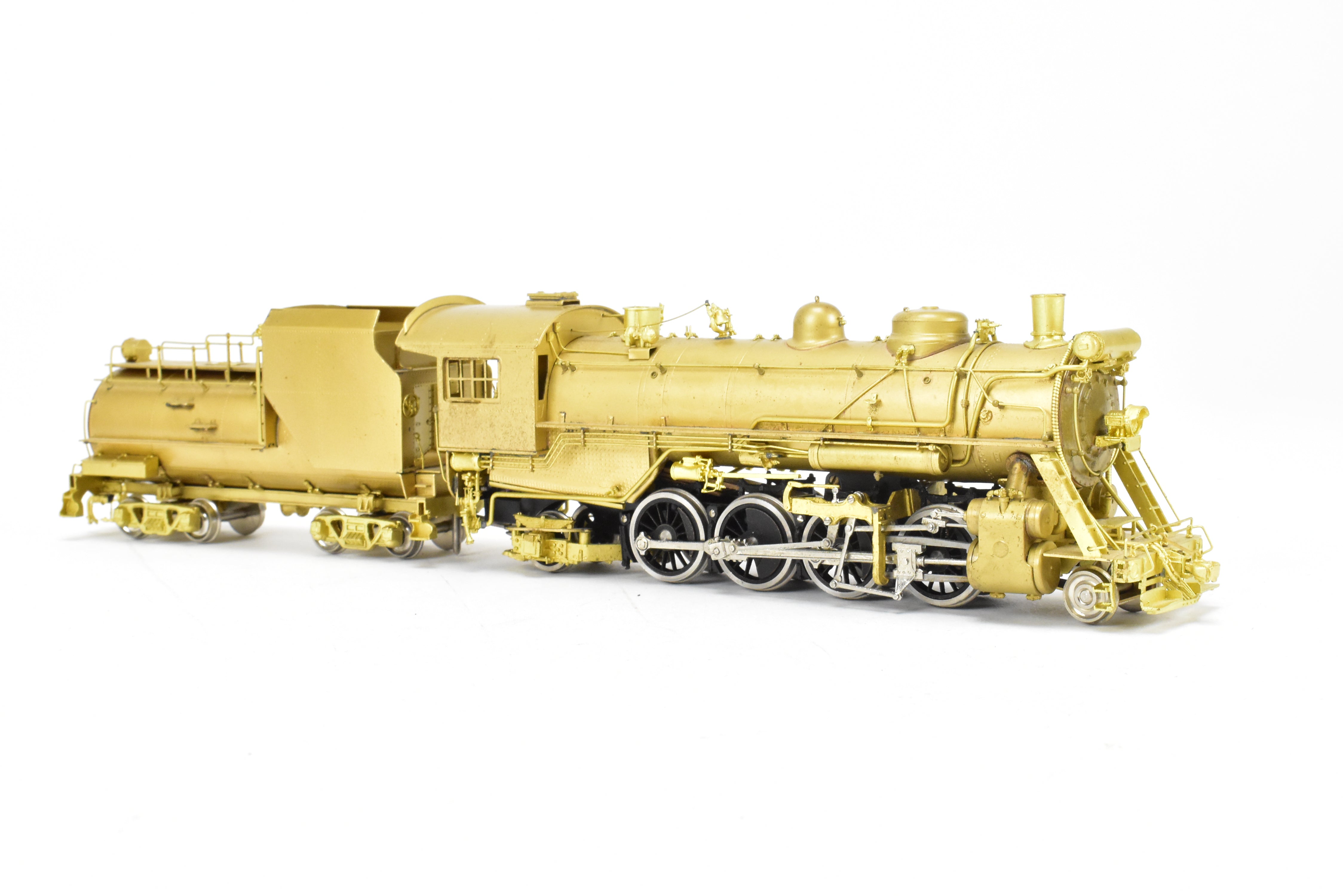 High - Quality HO Scale Brass Nickel - Plated Erie Railroad N - 1 2 - 8 - 2 Model Train by NPP - Nickel Plate Products