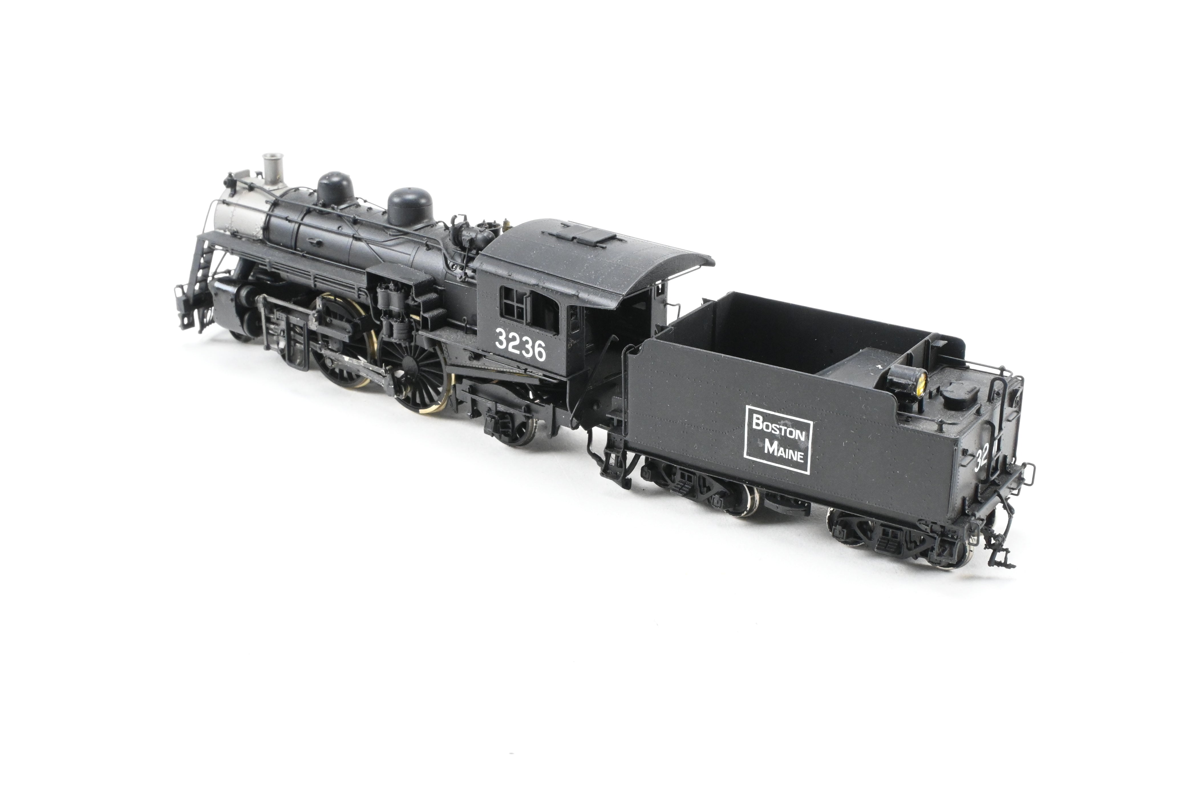 HO Scale Brass Model Train - New England Rail Service (NERS) Boston & Maine (B&M) Class J - 1 4 - 4 - 2 Atlantic Locomotive CP No. 3236