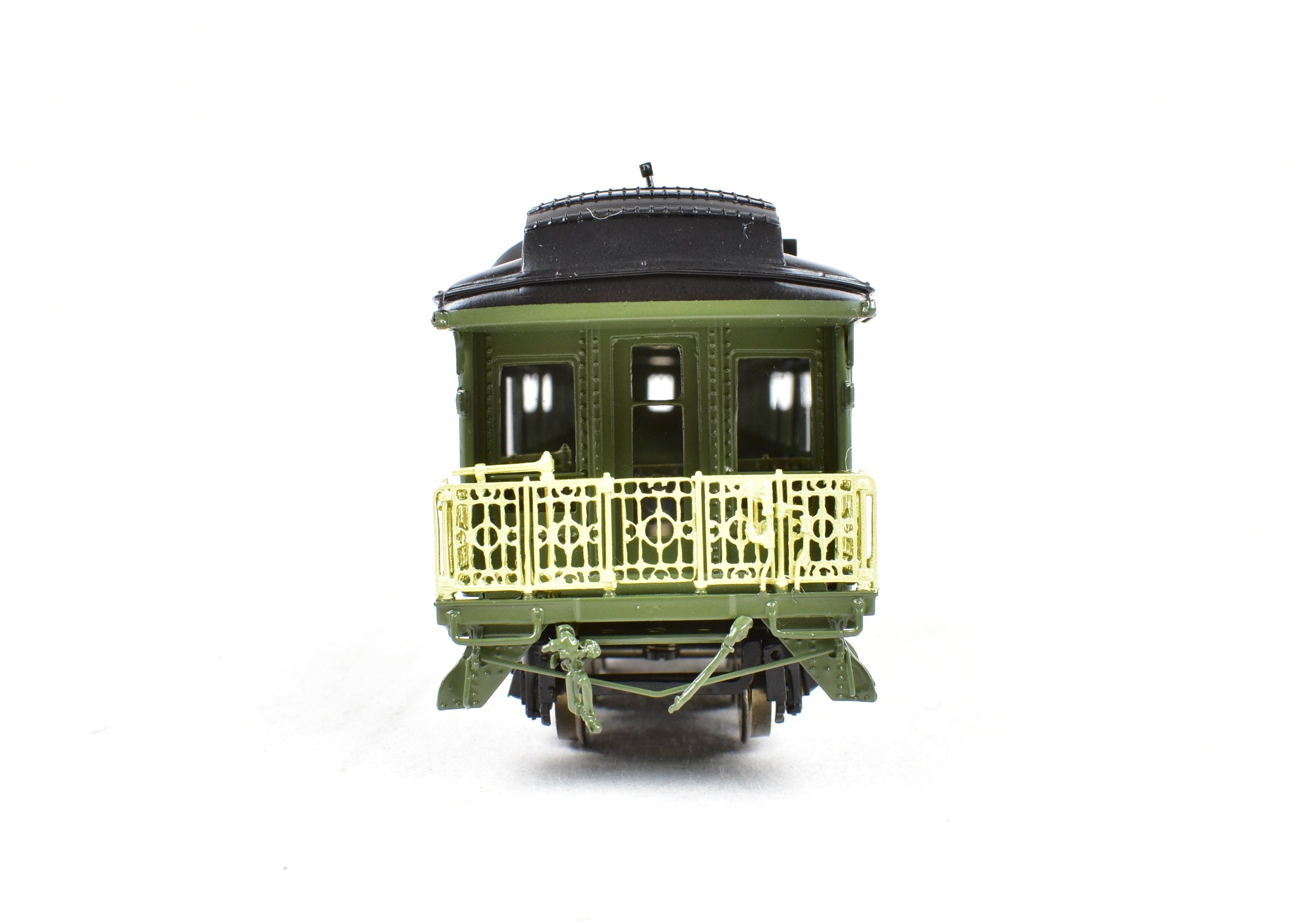 HO Scale Factory - Painted Brass ATSF - Santa Fe Heavyweight Business Car #9 by Pecos River