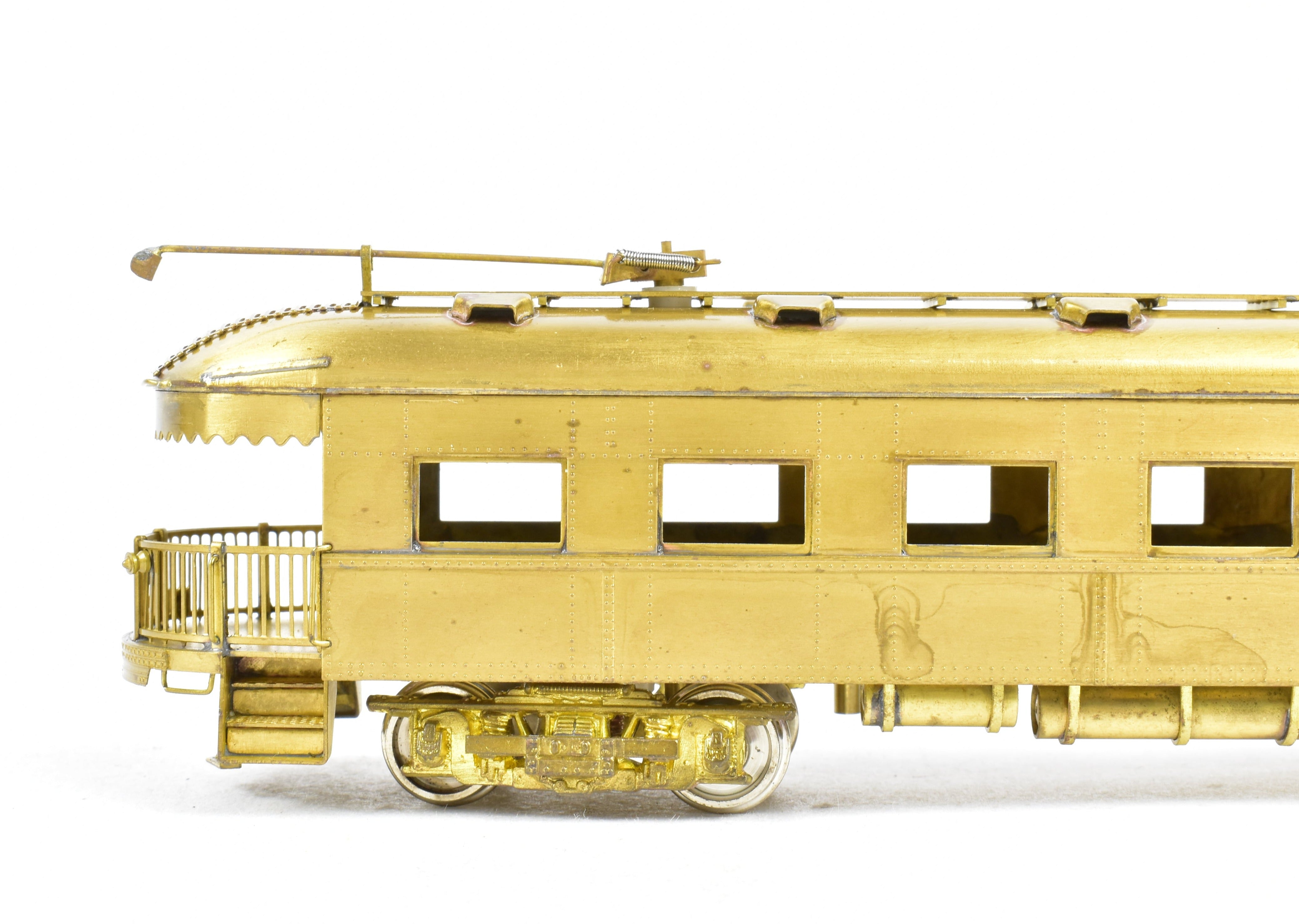 HO Scale Brass Model MTM - Midwest Trolley Museum CNS&M - North Shore Line No. 410 Parlor Observation Trailer Model for Collectors