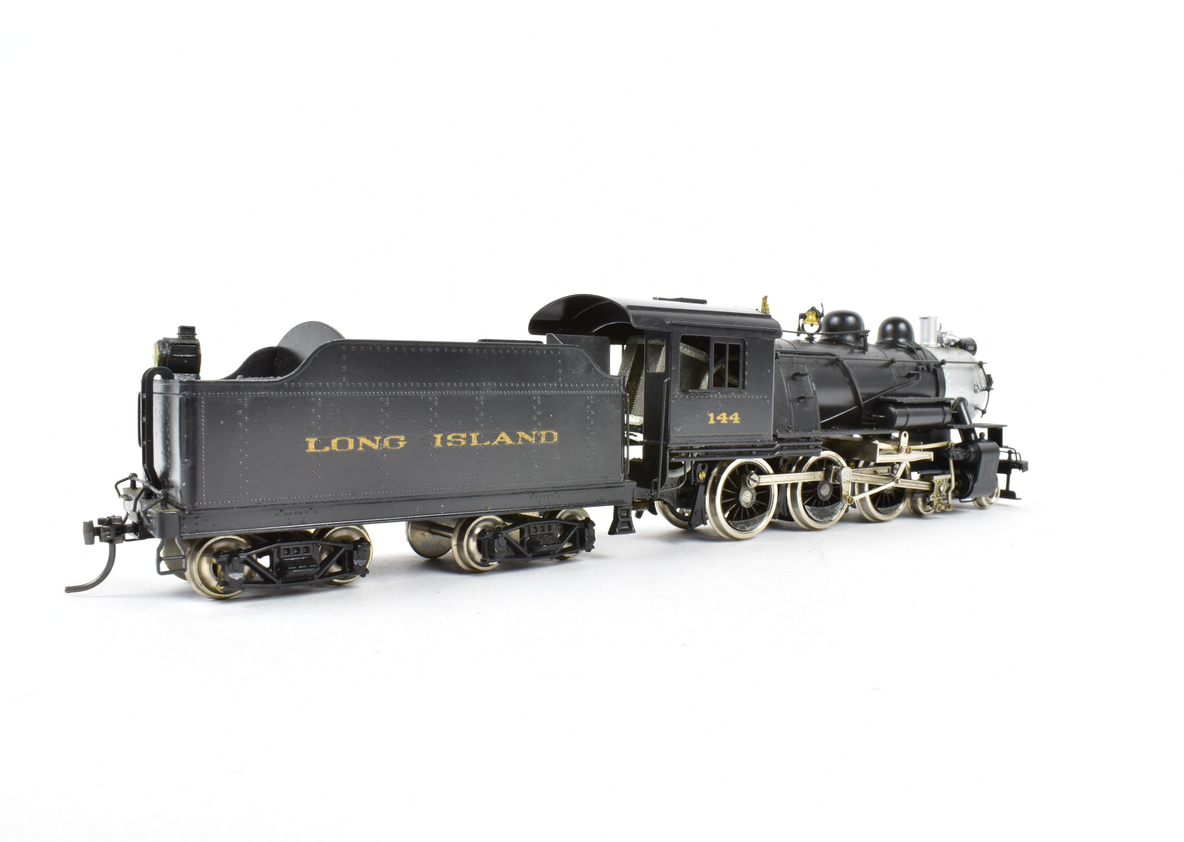 NJ Custom Brass LIRR - Long Island Railroad G - 53sd 4 - 6 - 0 Custom Painted HO Model with Shelf - Wear Box