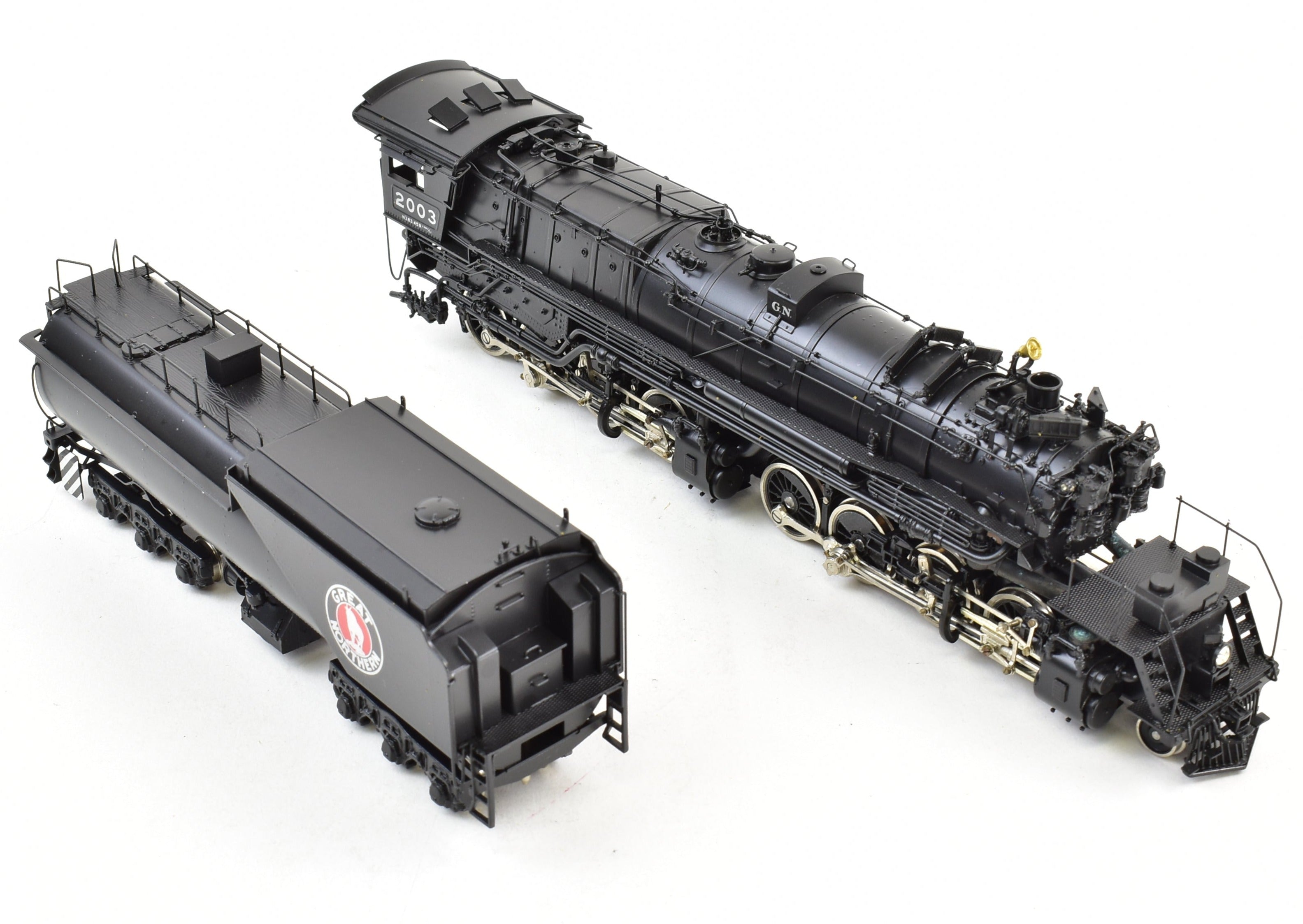 High - Quality HO Scale Brass Model Train PFM - Tenshodo GN - Great Northern 2 - 8 - 8 - 0 Class N - 3 from 1973 Production Run
