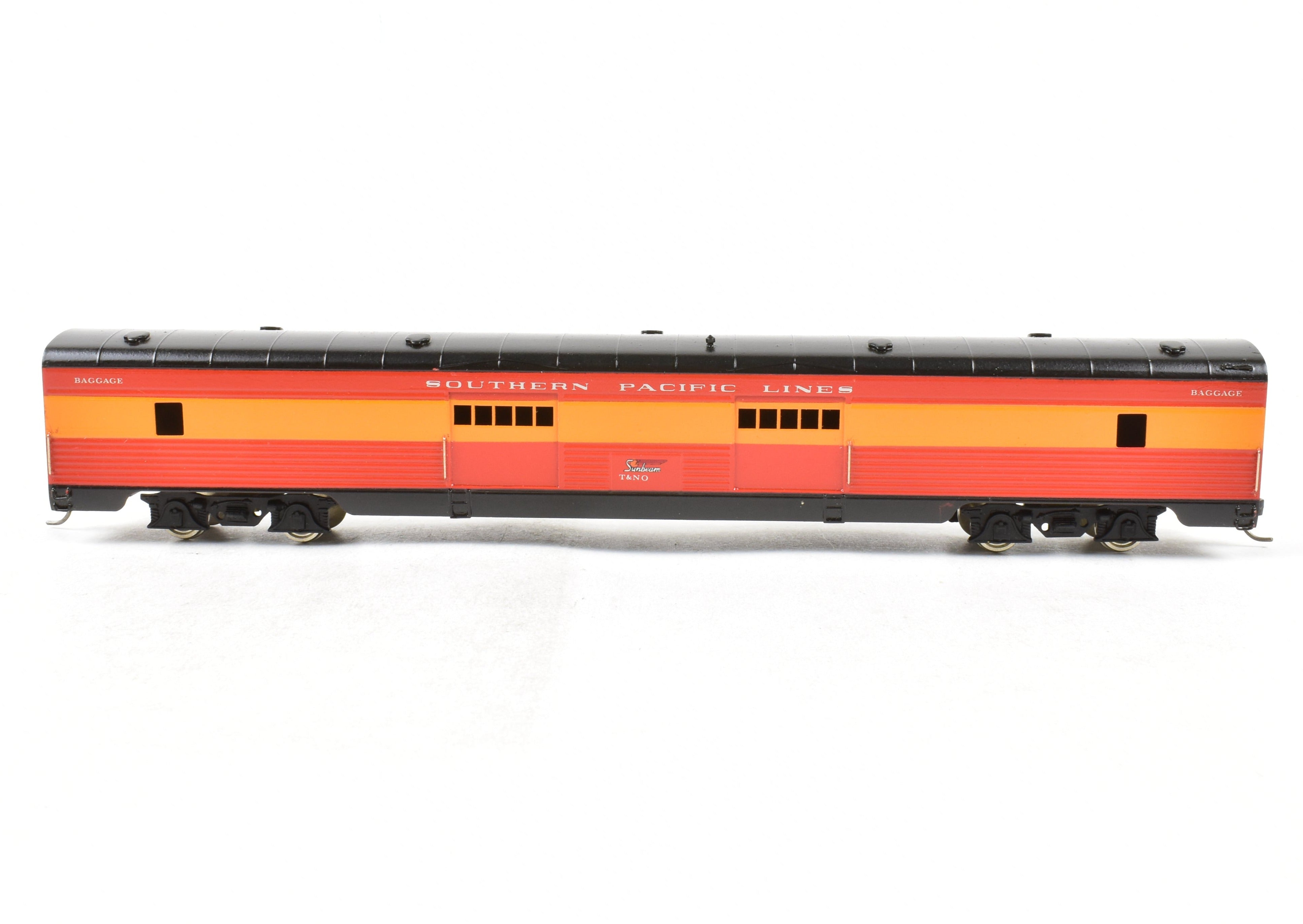 HO Scale Brass Soho T&NO - Texas & New Orleans Sunbeam Baggage Car with Corrugated Sides and Custom Painting