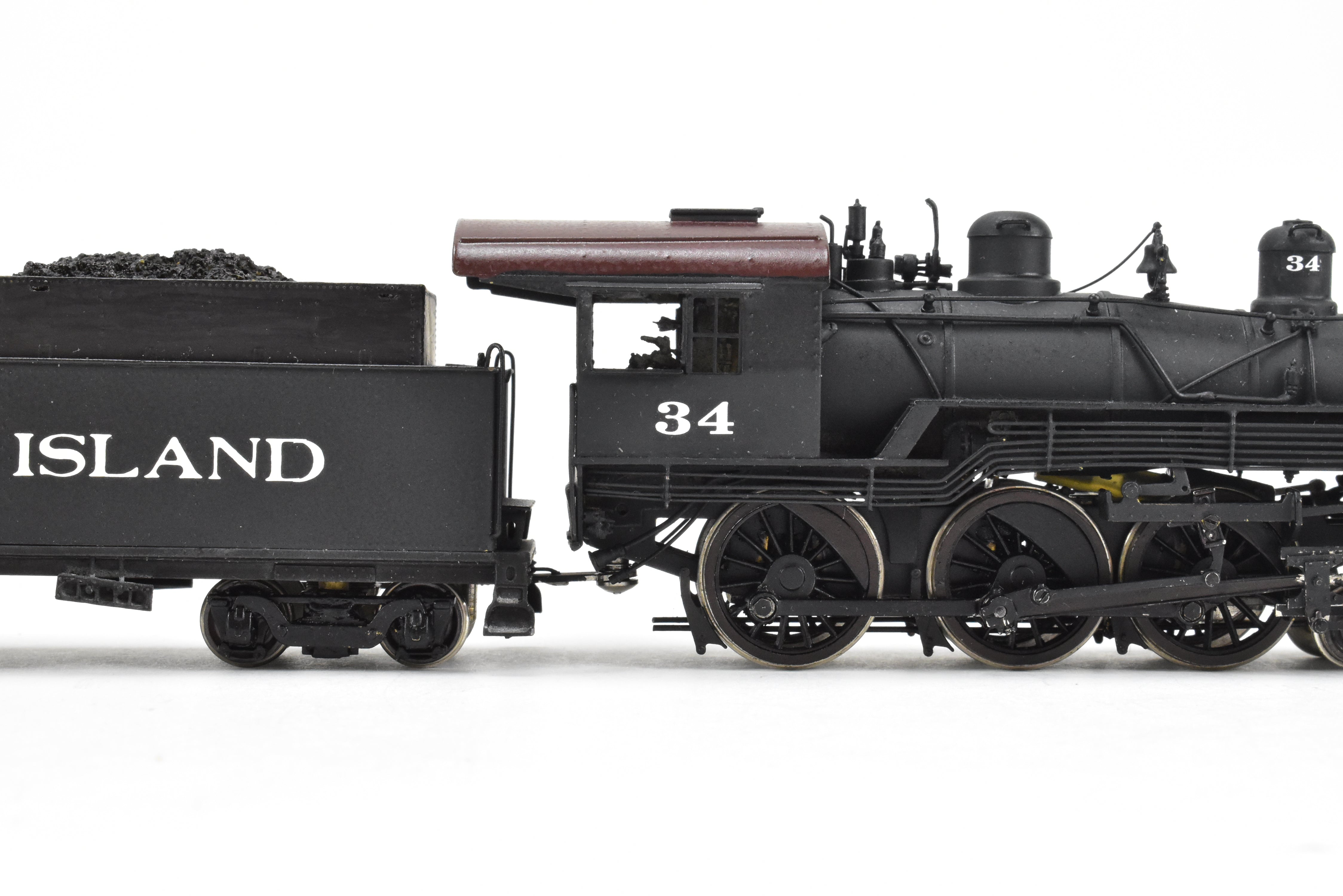 HO Brass PFM Samhongsa 4-6-0 Ten Wheeler CP Red Island #34 Coal Tender Model