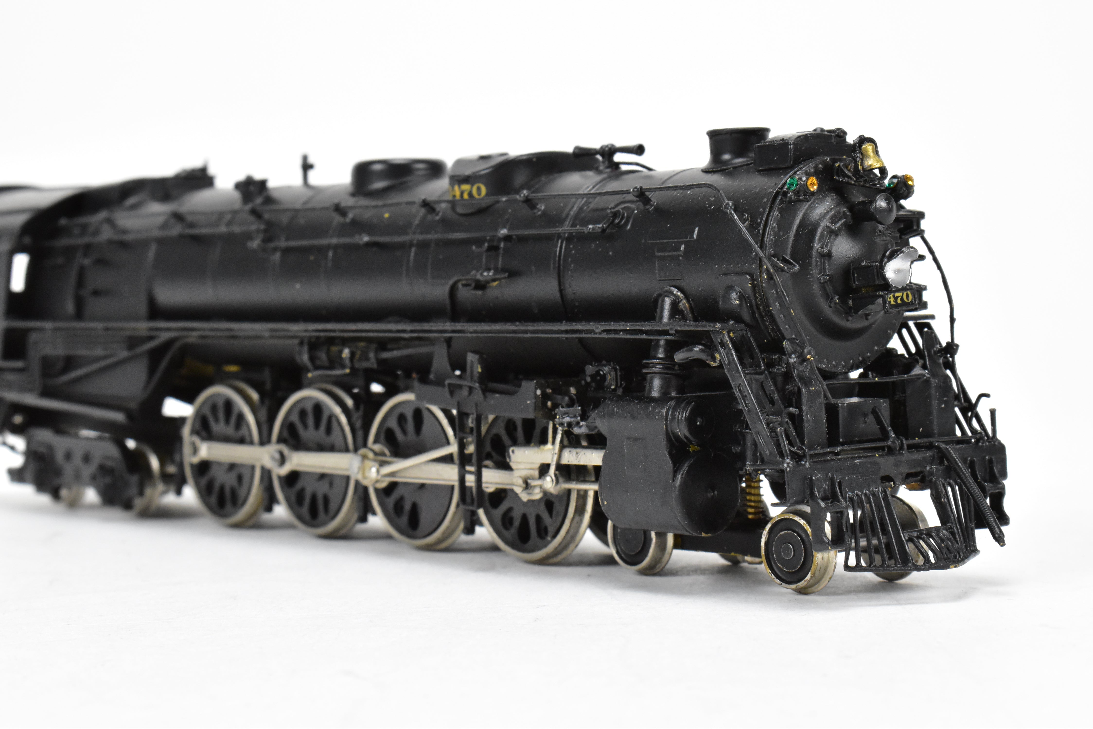 HO Scale Brass Nickel - Plated Model Train: DL&W - Lackawanna Class Q - 4a 4 - 8 - 4 Modern Pocono, Representing Norfolk & Western #3470