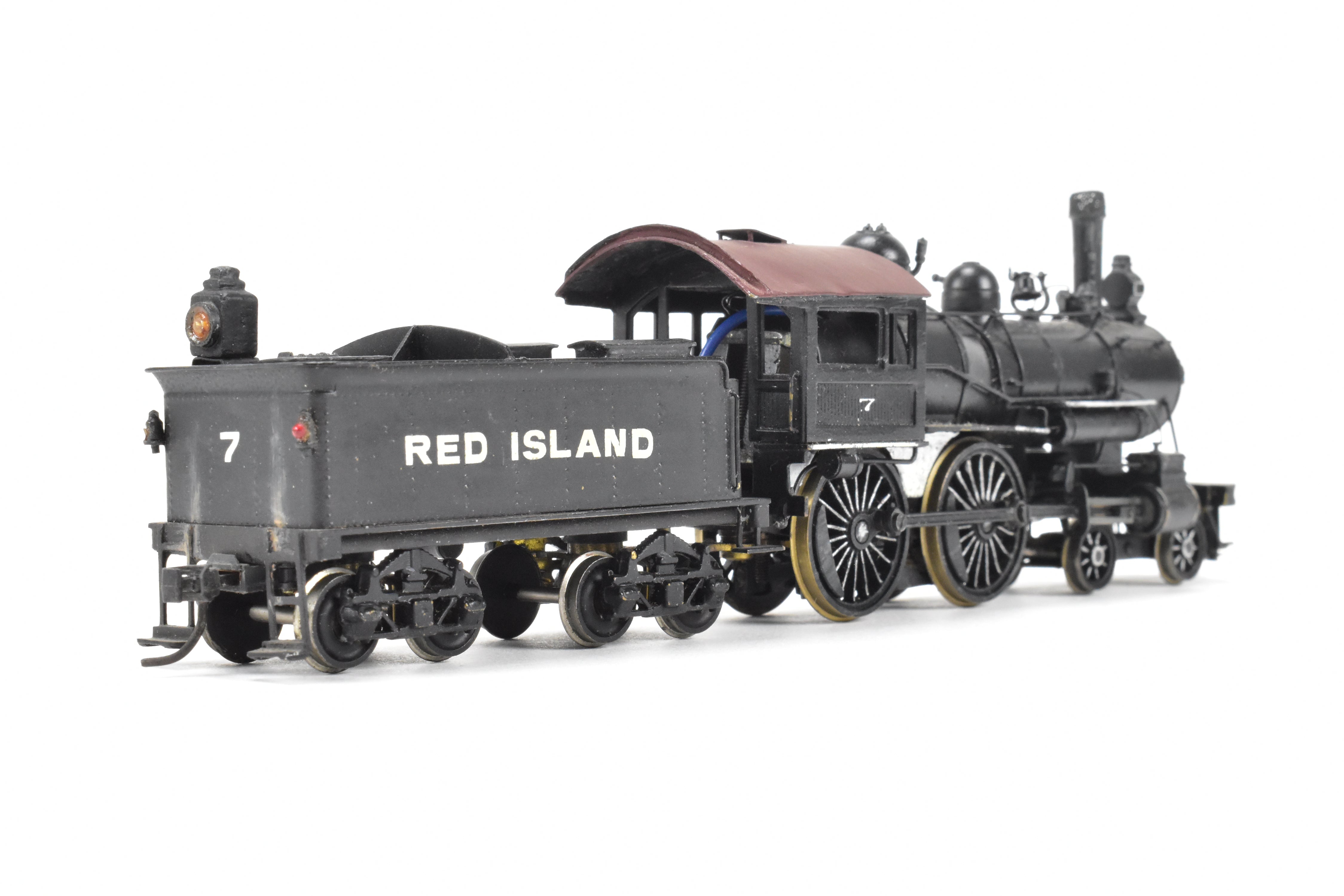 HO Scale Brass LMB NYC - New York Central Buchanan Style 4-4-0 CP Fictional Railroad Model in Red Color