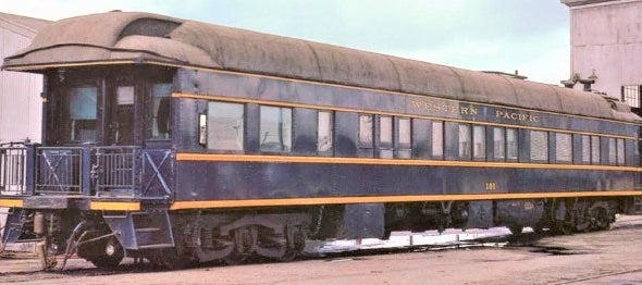 HO Scale Brass North Bank Line Western Pacific No. 101 Business Cars