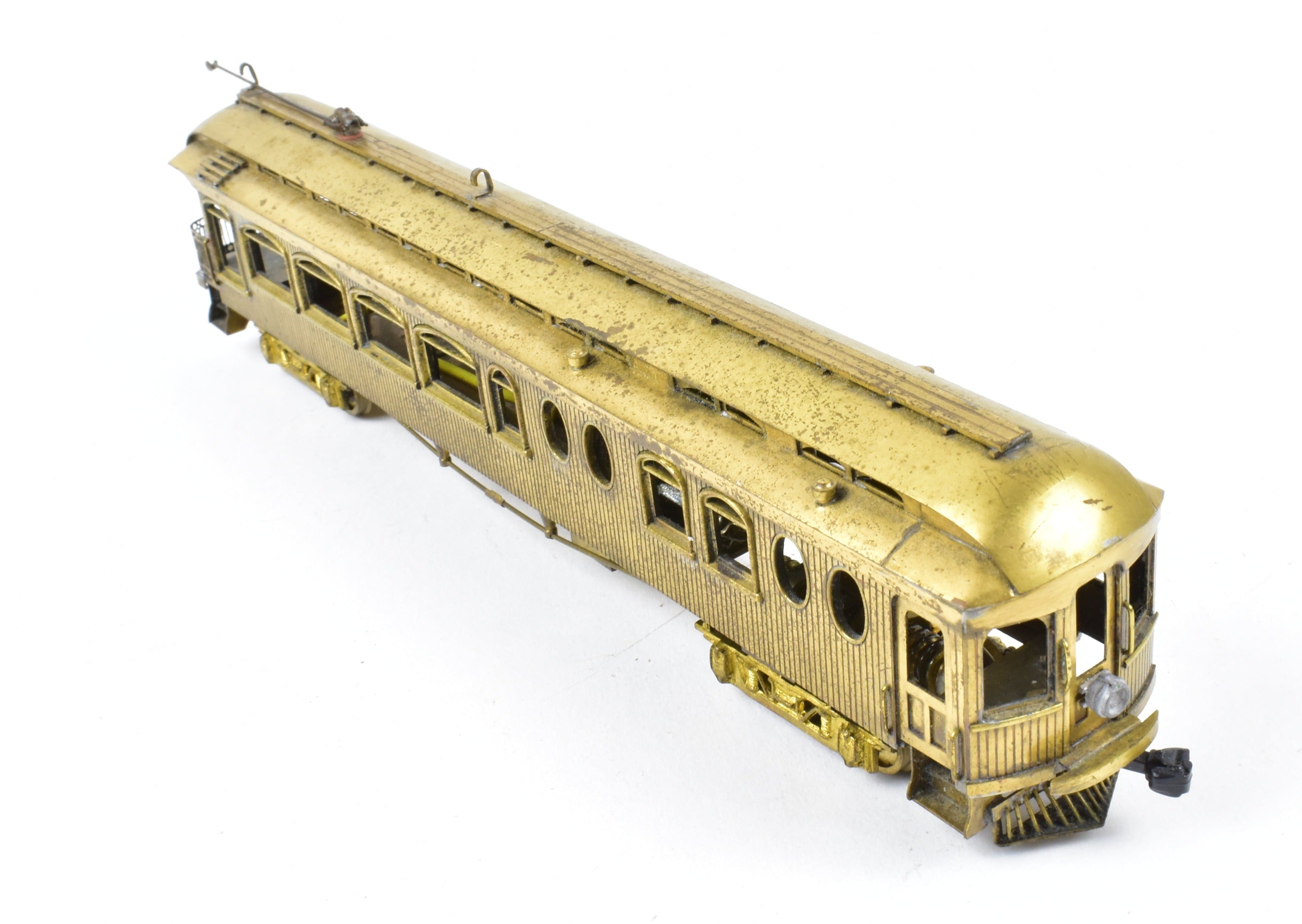 HO Scale Brass Suydam Oregon Electric Railway Niles Wood Interurban Parlor Observation Model with Non - Original Box Having Moderate Shelf Wear