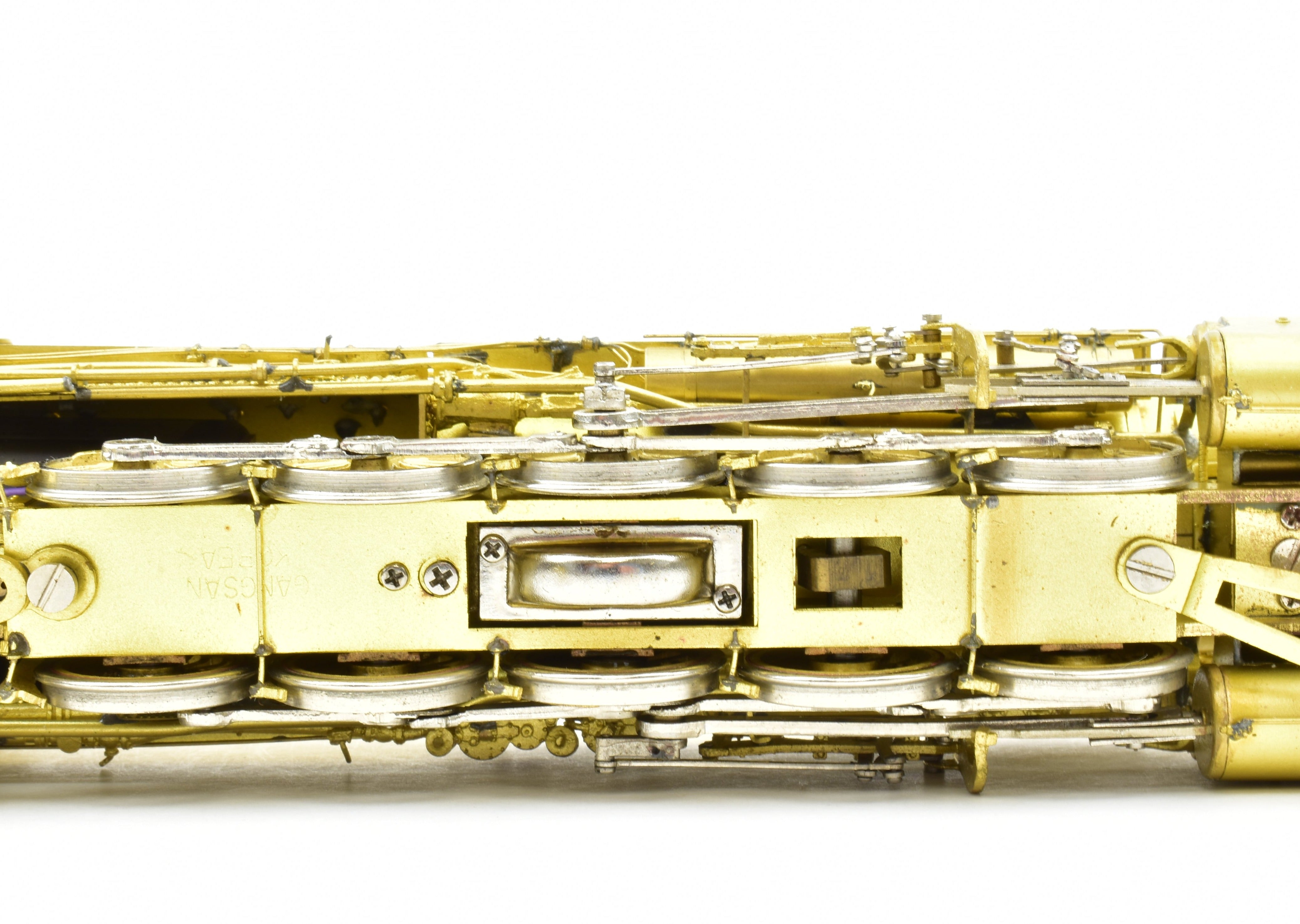 HO Scale Brass Model of Texas & Pacific Class G - 1b 2 - 10 - 2 Santa Fe Locomotive by Pecos River Brass