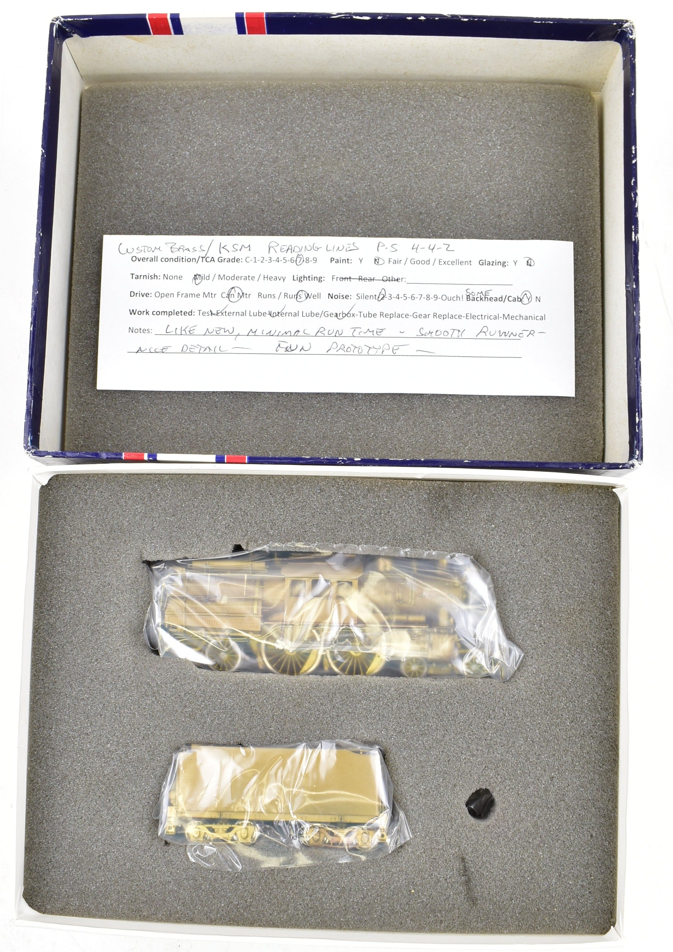 HO Scale Brass NJ Custom Brass RDG - Reading P-5 4-4-2 Camelback Model Train