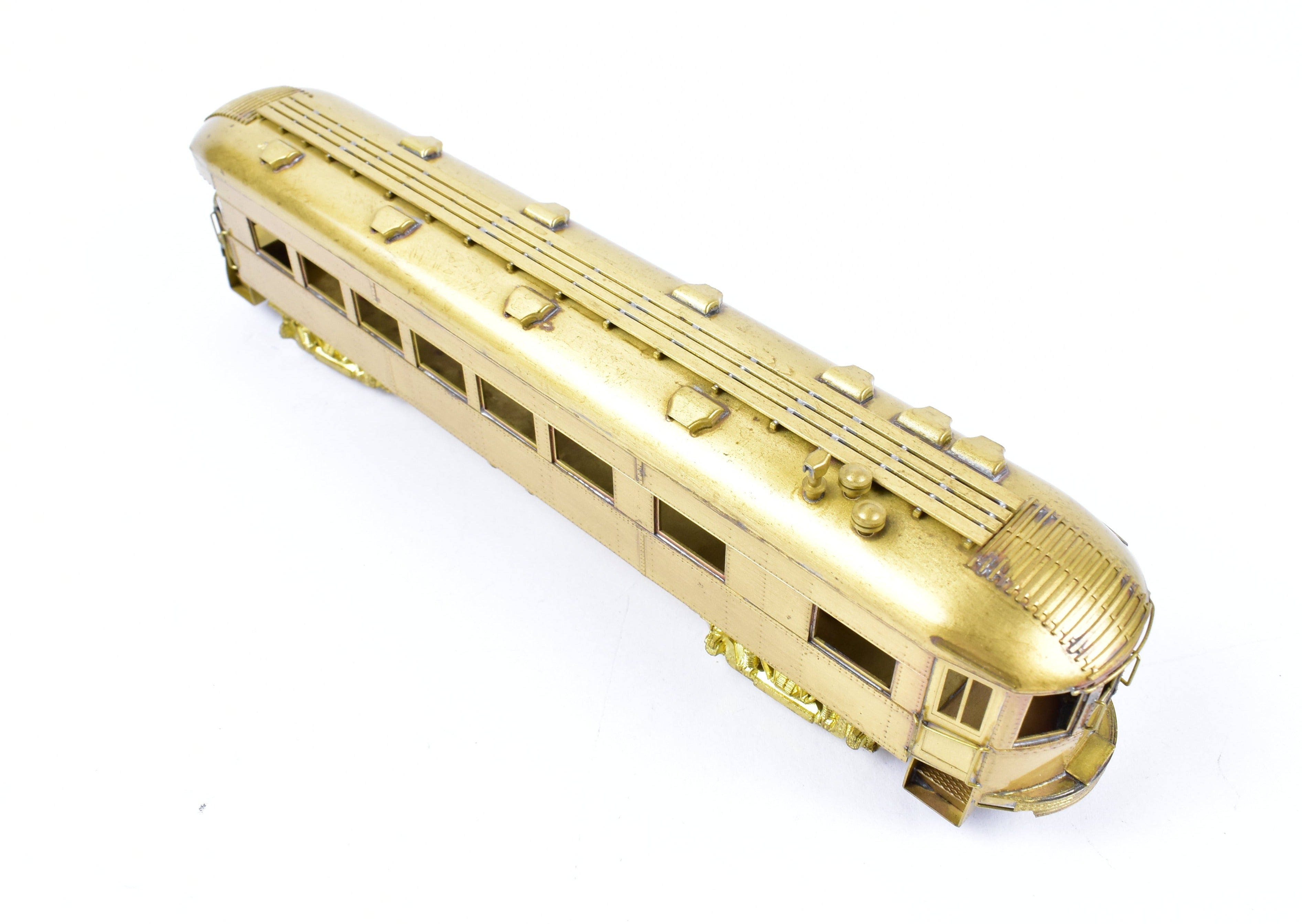 HO Scale Brass Model Midwest Trolley Museum CNS&M - North Shore Line No. 420 Parlor Observation Unpowered Trailer for Model Train Enthusiasts