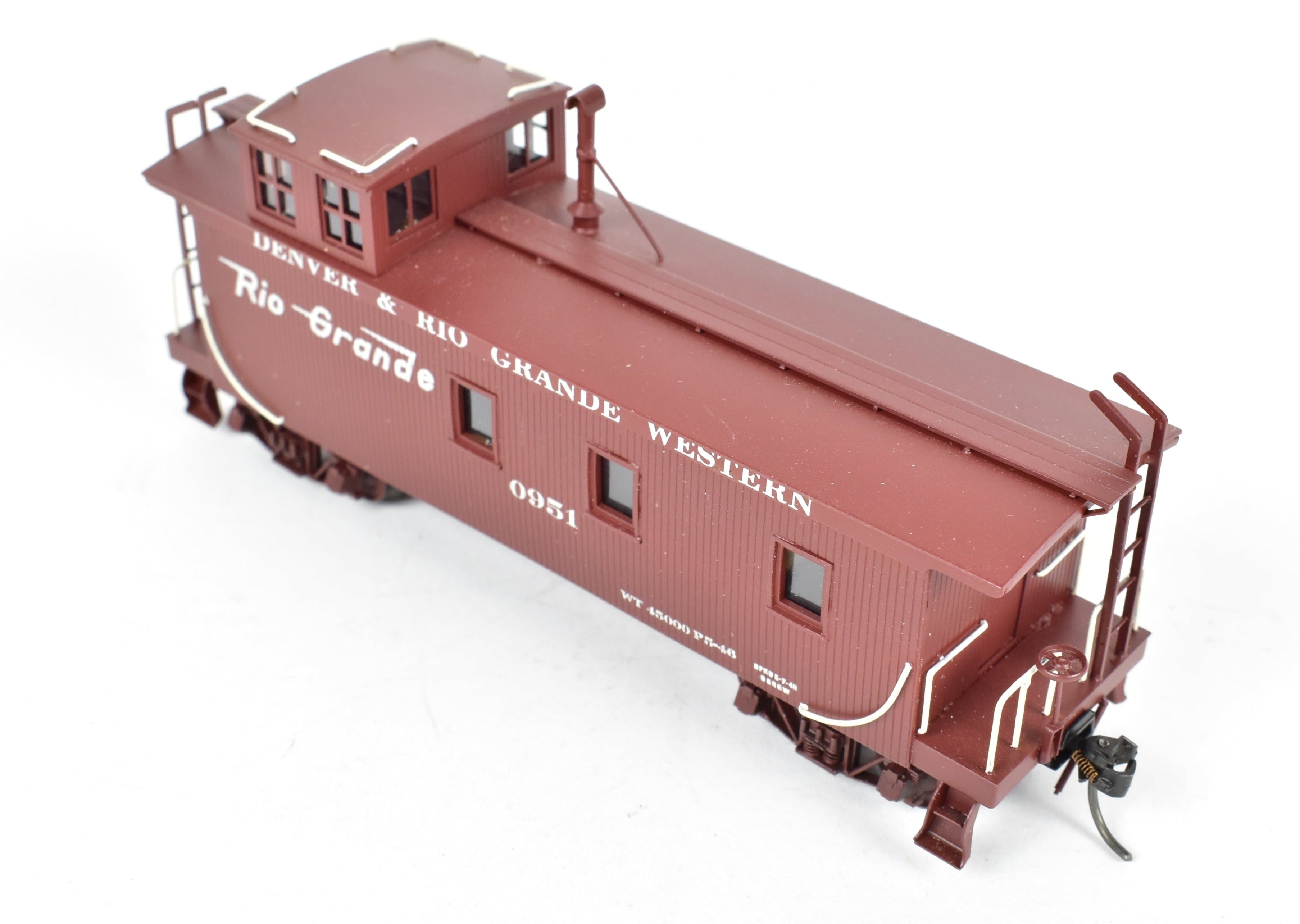 HO Scale Brass Pacific Fast Mail D&RGW Wood Caboose No. 0951 CP