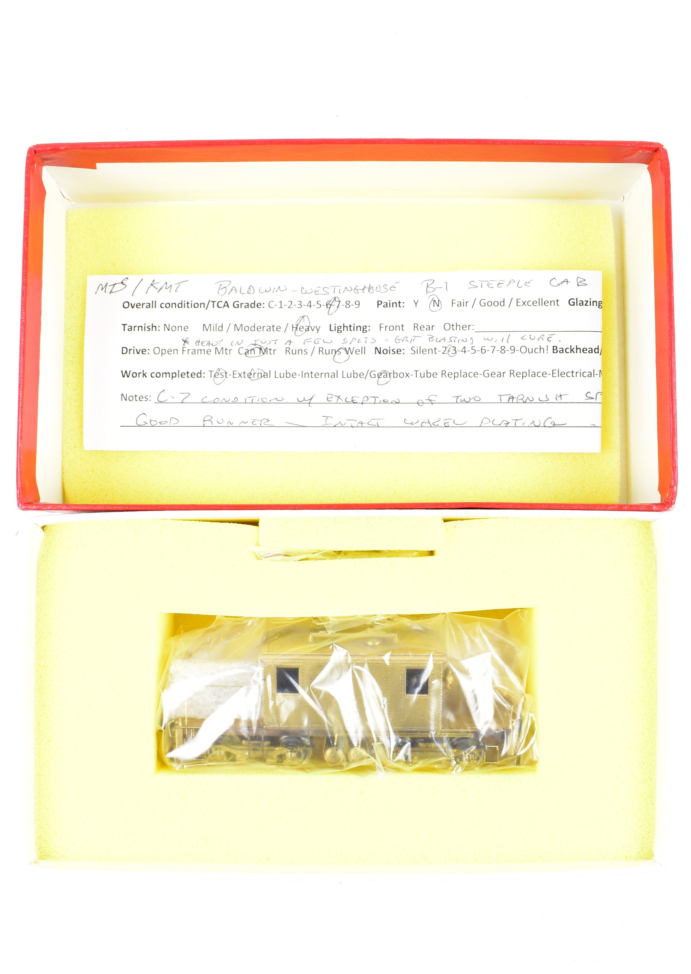 1985 HO Brass MTS Imports Baldwin - Westinghouse Class B - 1 Steeple Cab Locomotive Model