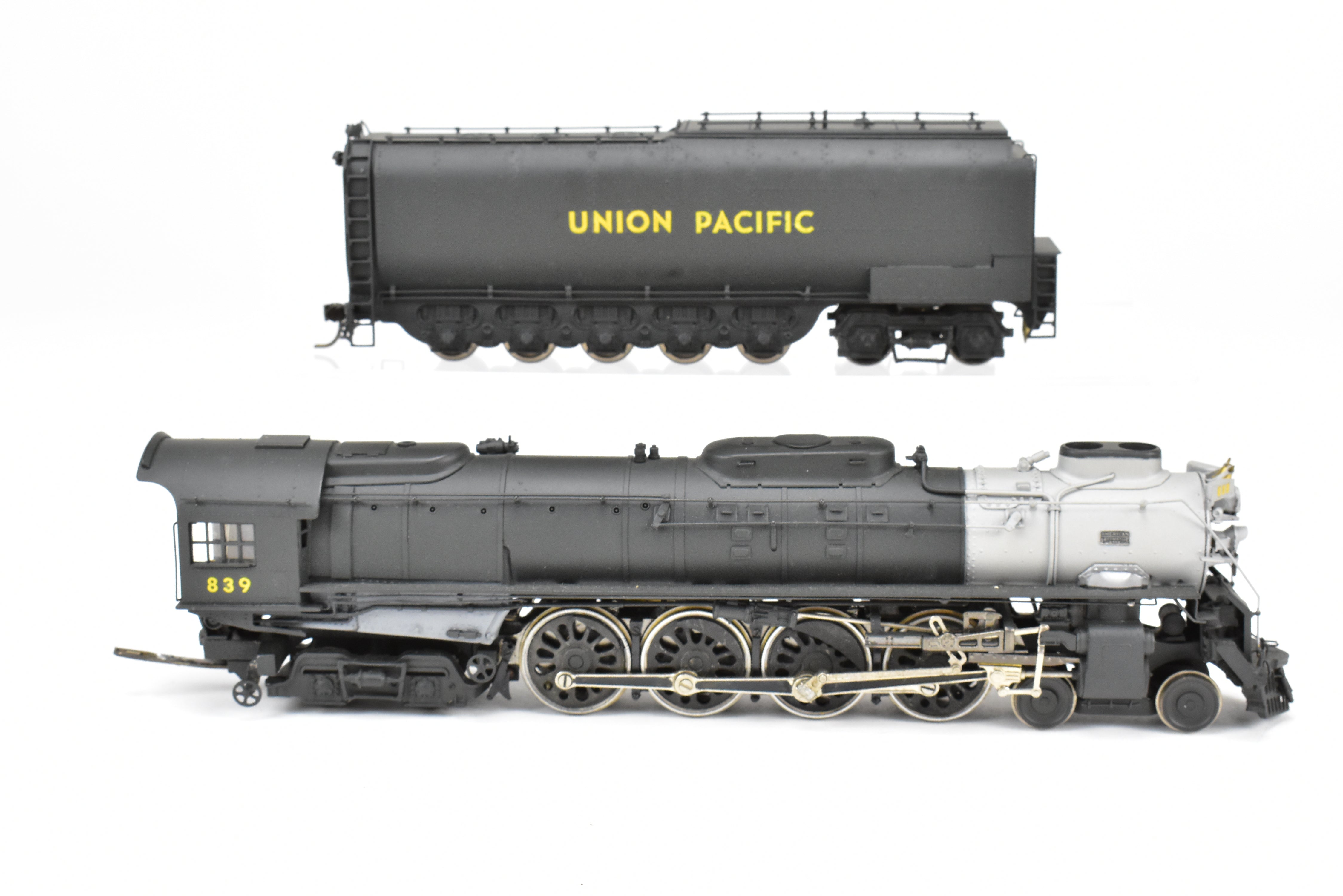 Custom Painted HO Brass Max Gray UP Union Pacific 4-8-4 FEF-3 Northern No. 839