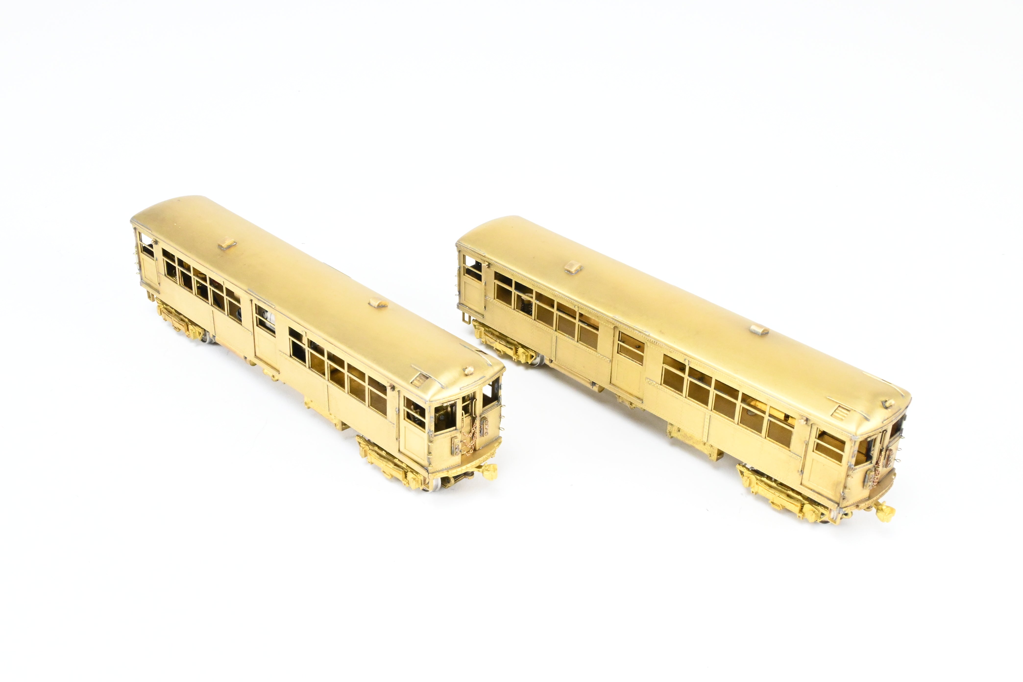 HO Scale Brass Model Train Set - MTS Imports CTA Chicago Transit Authority Modified 4001 - 4250 Series Elevated Cars Two - Car Set