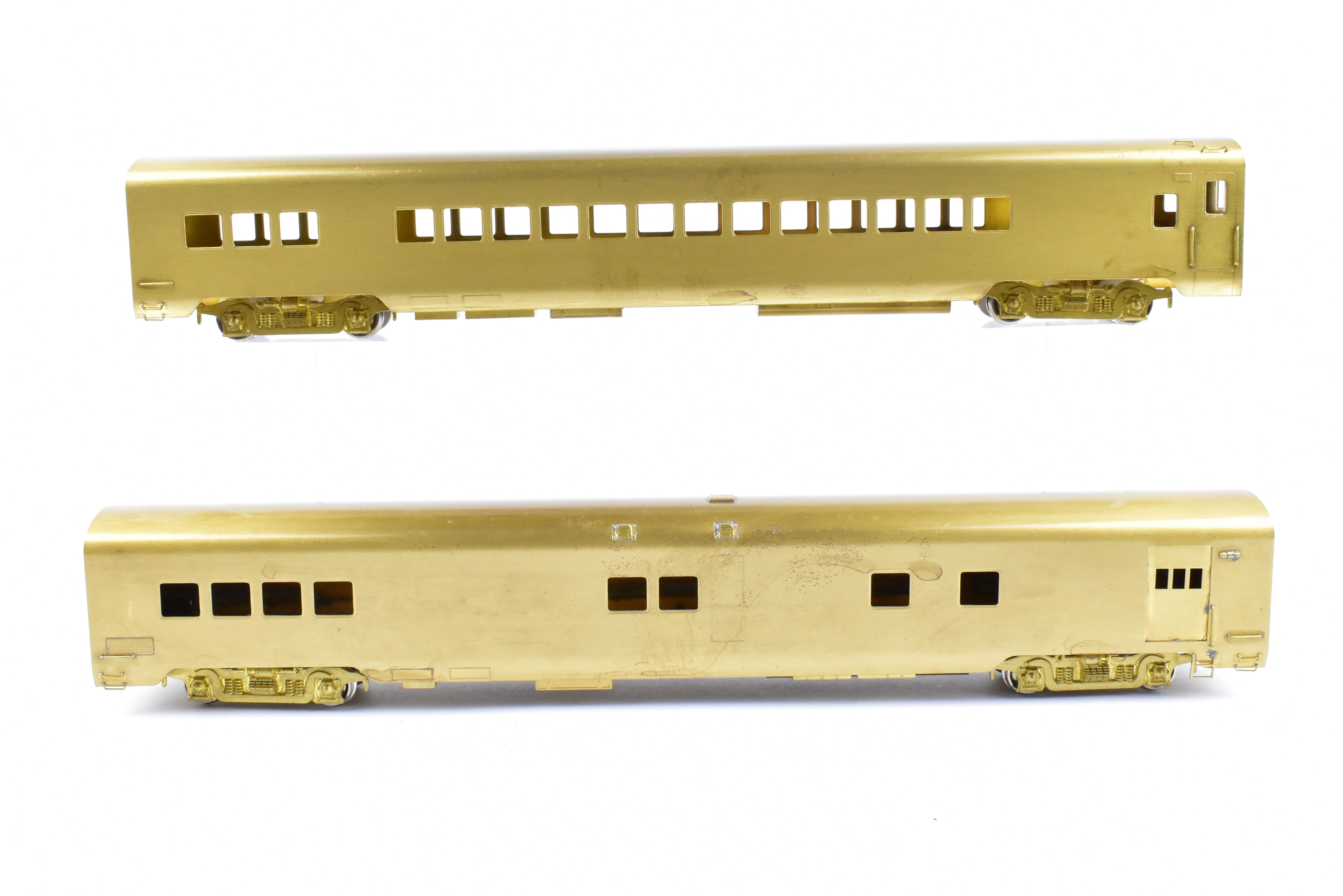 HO Brass NPP Nickel Plate 2-Car Baggage & Parlor Set - C&NW Chicago & Northwestern