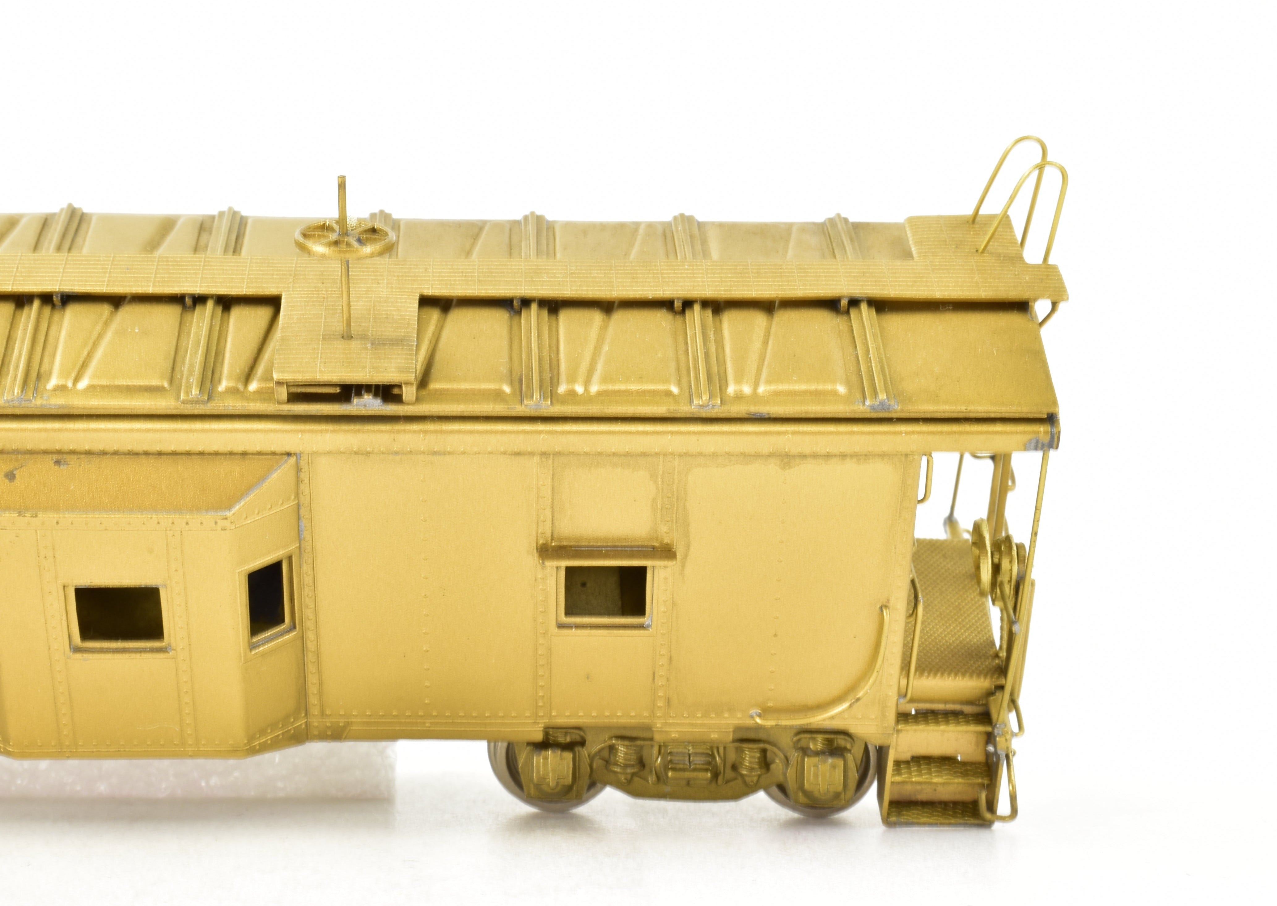 NJ Custom Brass Erie Railroad C-300 Bay Window Caboose, 1980 Korea Build