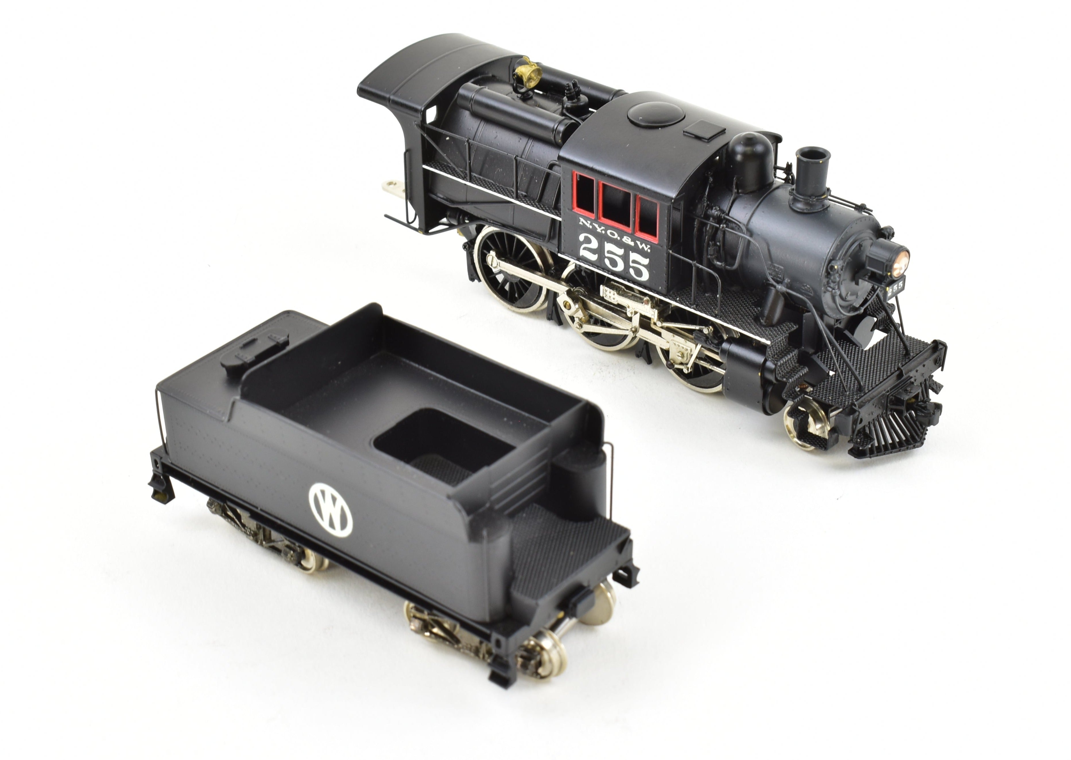 HO Scale Brass Nickel - Plated Model Train: New York Ontario & Western Class U 2 - 6 - 0 Mogul Camelback Steam Locomotive by Nickel Plate Products
