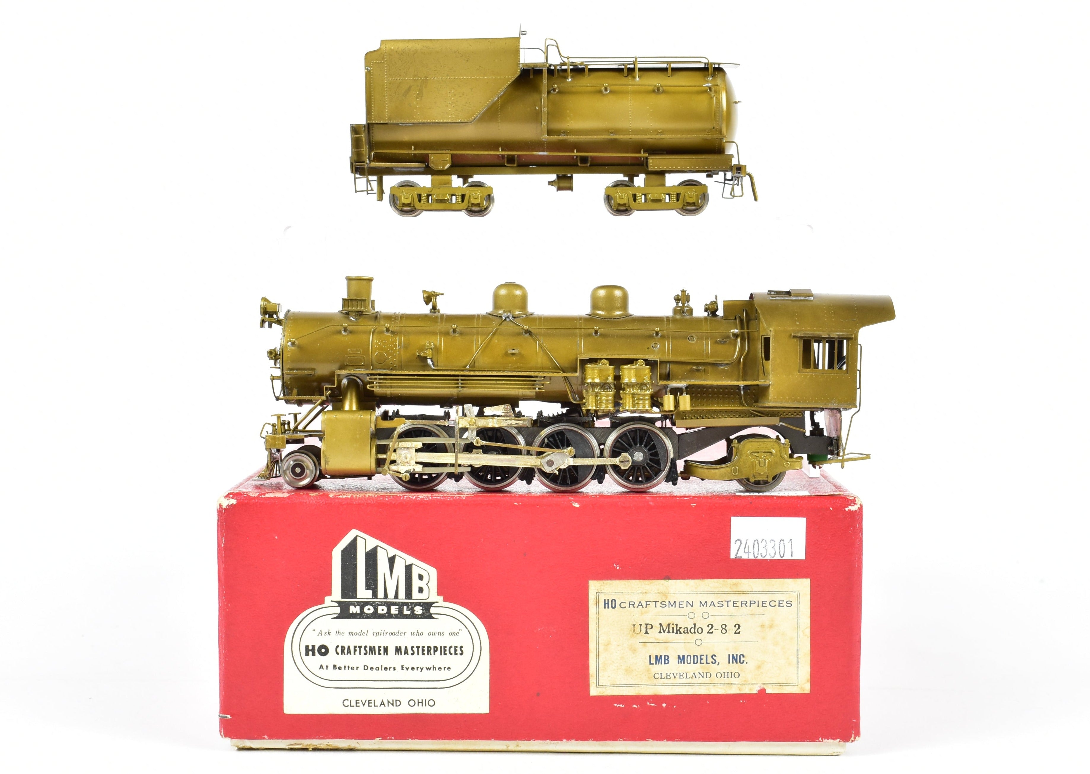HO Scale Brass UP - Union Pacific MK-7 2-8-2 Mikado Model by LMB