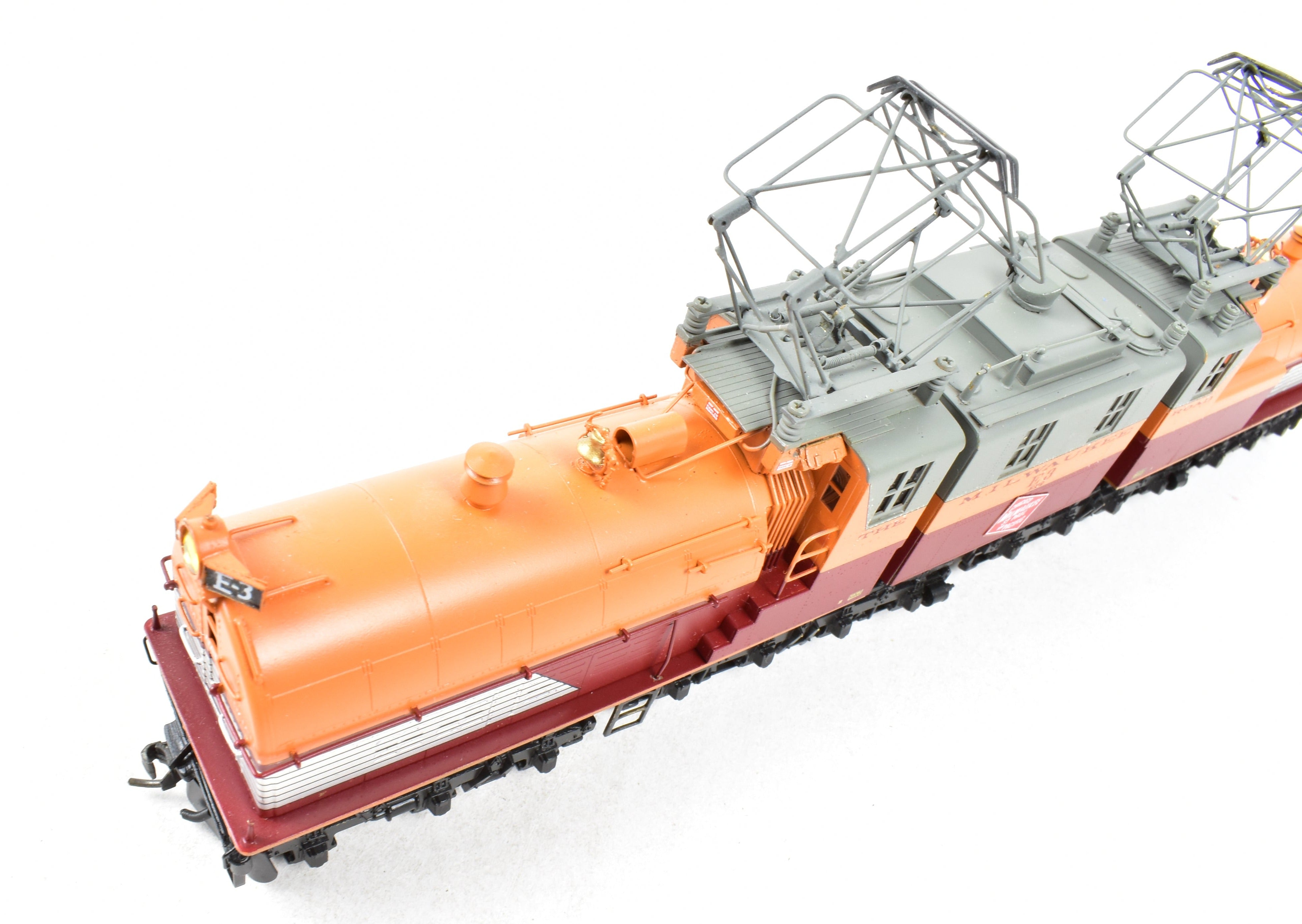 High - Quality HO Scale Brass NJ Custom Milwaukee Road EP - 2 BI - Polar Gearless Electric Model Train with Pro - Paint Finish, Model No. E3