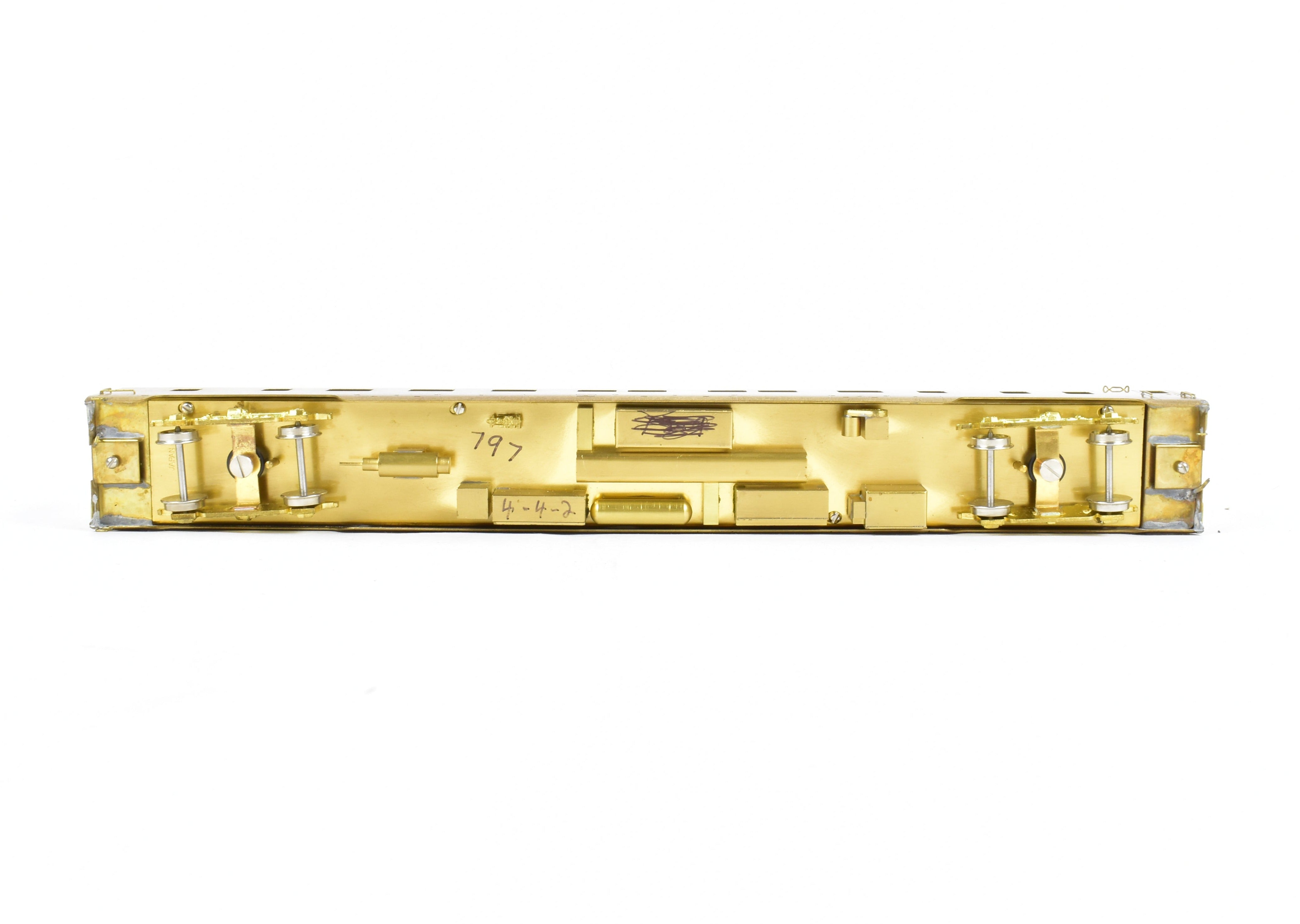 1978 HO Illinois Central Chicagoland 4-4-2 Sleeper Brass Model by Kumata