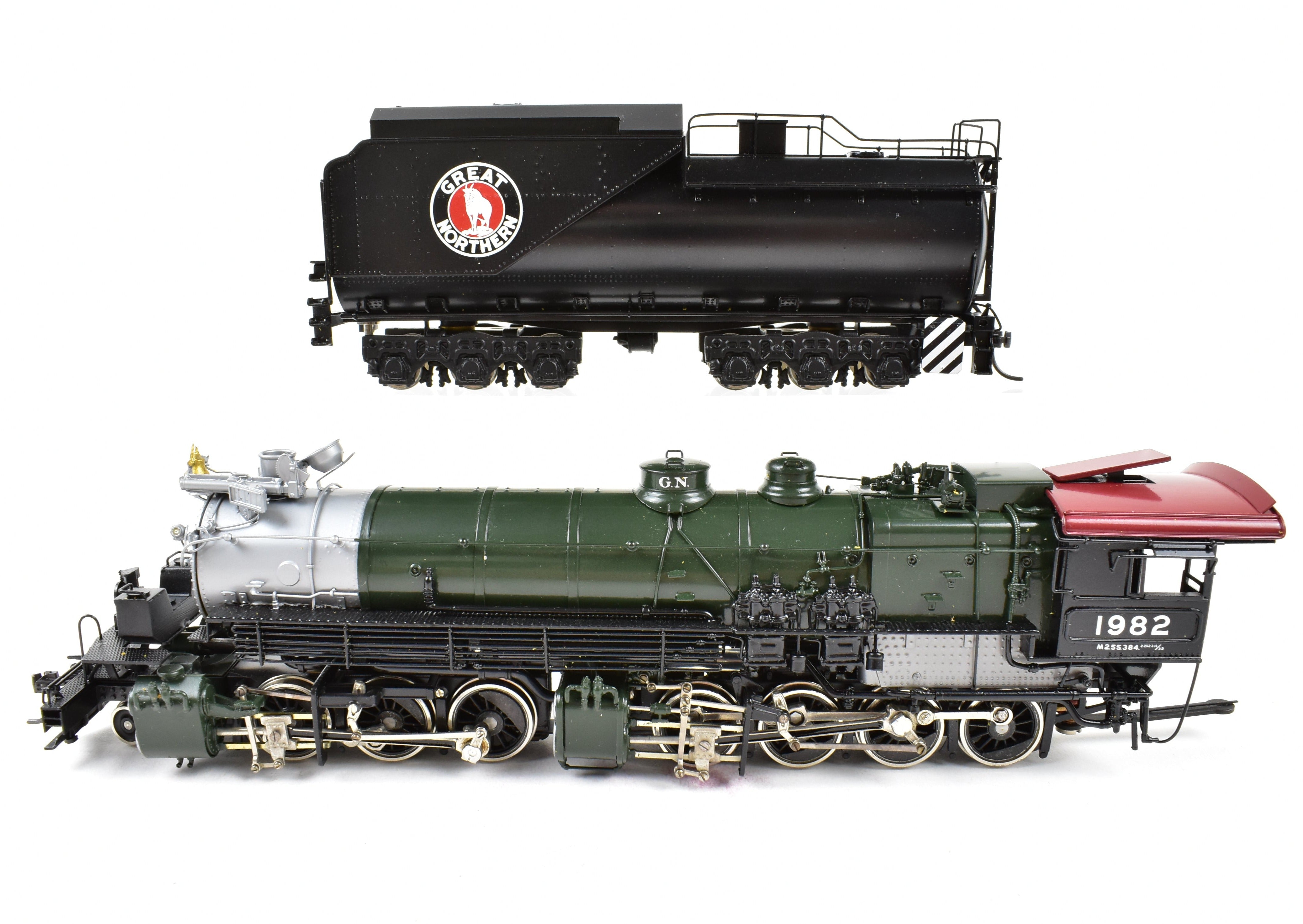 HO Scale Brass PFM - Tenshodo GN Model Train - Great Northern 2-6-8-0 Class M-2 Locomotive from 1973 Run