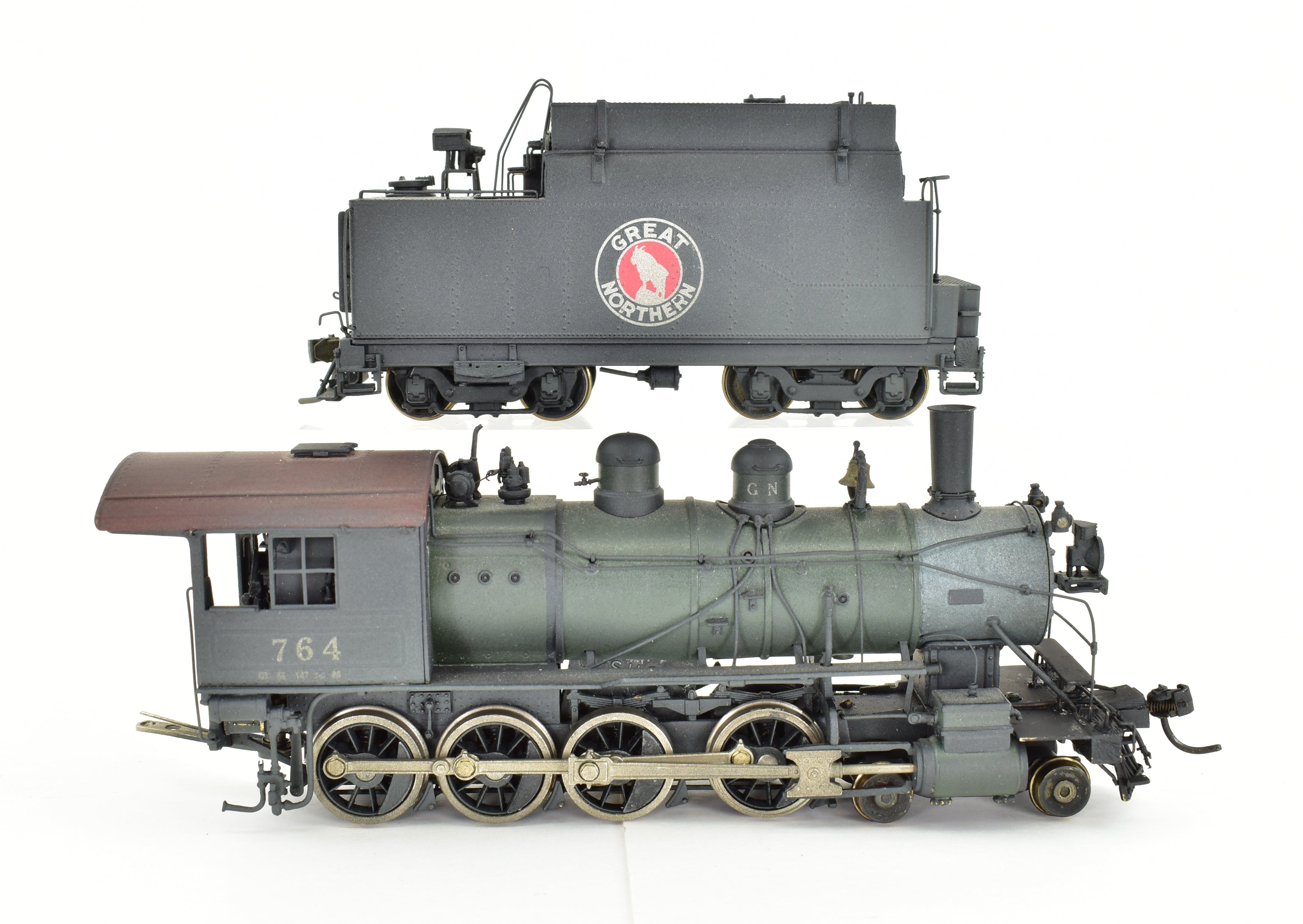 Custom Painted HO Brass Samhongsa Great Northern G - 3 Class 4 - 8 - 0 Mastodon PFM