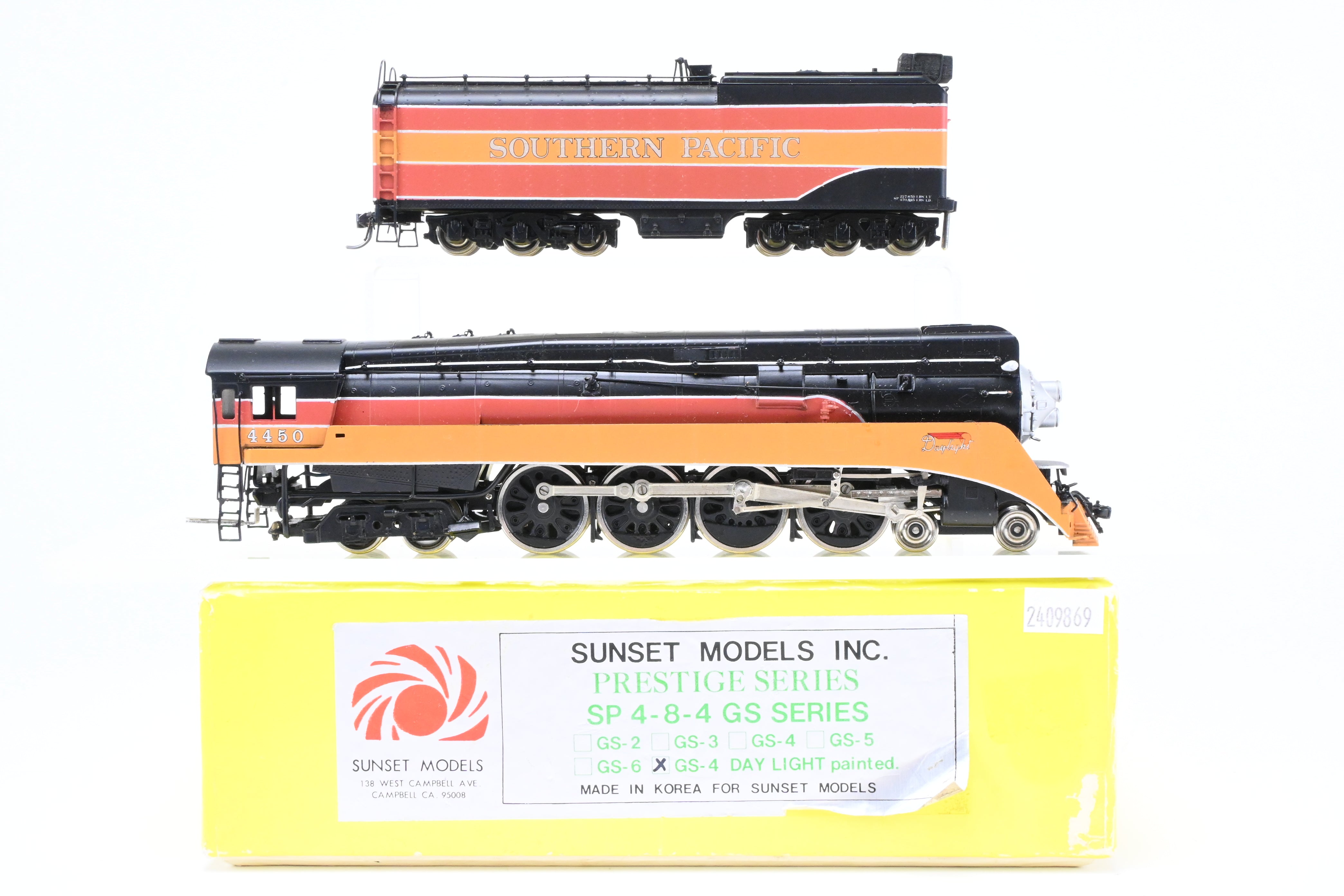 HO Scale Brass Sunset Models SP Southern Pacific GS - 4 4 - 8 - 4 Prestige FP Daylight #4450