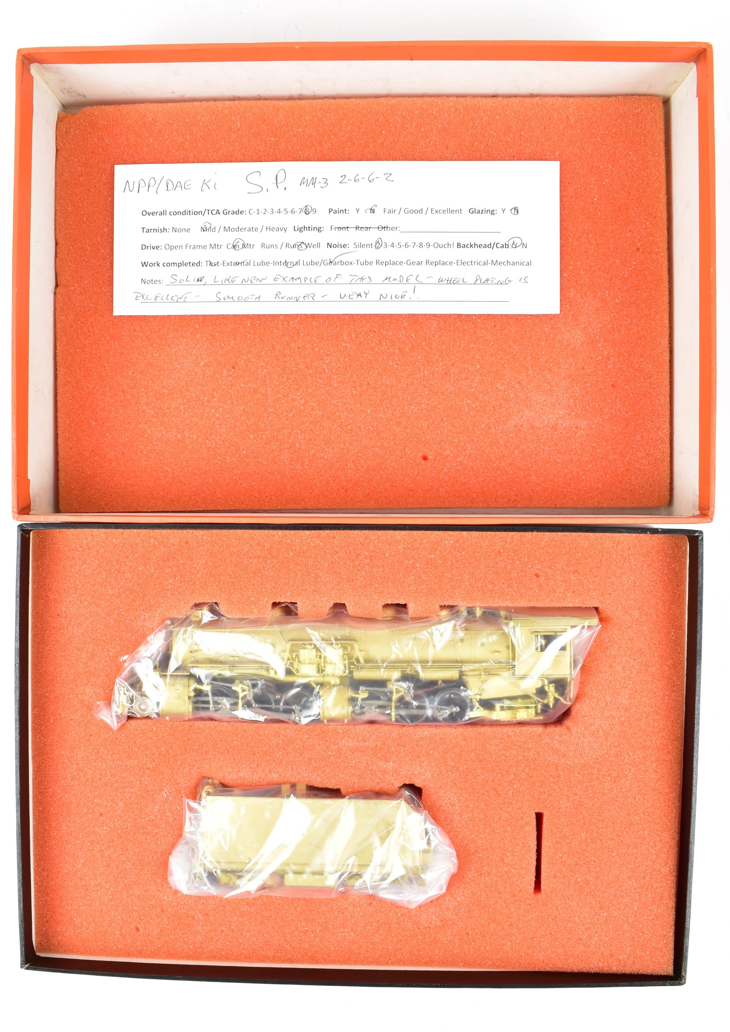 HO Scale Brass Nickel Plate Products - Southern Pacific 2-6-6-2 MM-3 Model Train with Nickel Plating