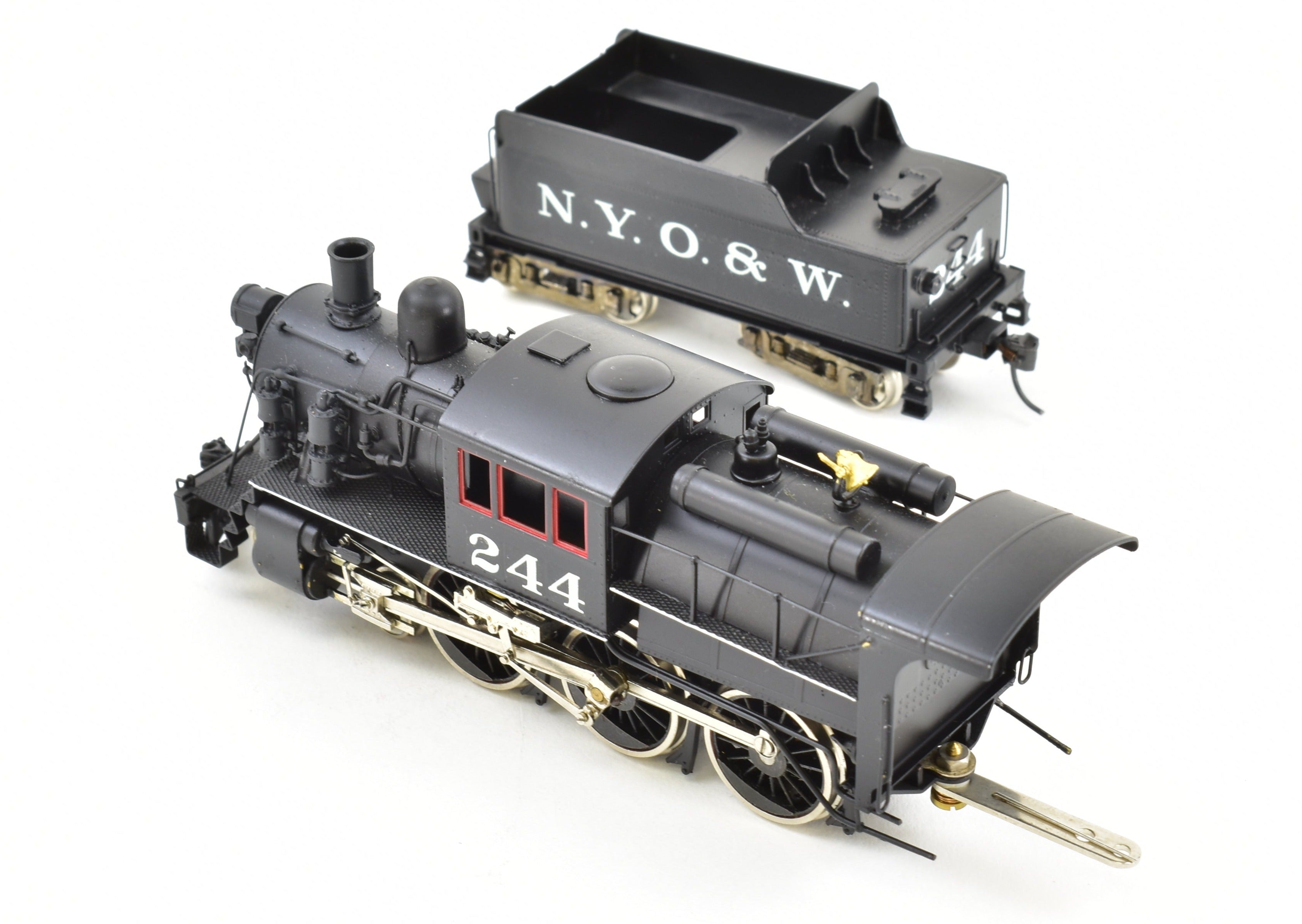 HO Scale Brass NPP Nickel - Plated New York Ontario & Western U - 1 4 - 6 - 0 Camelback Locomotive