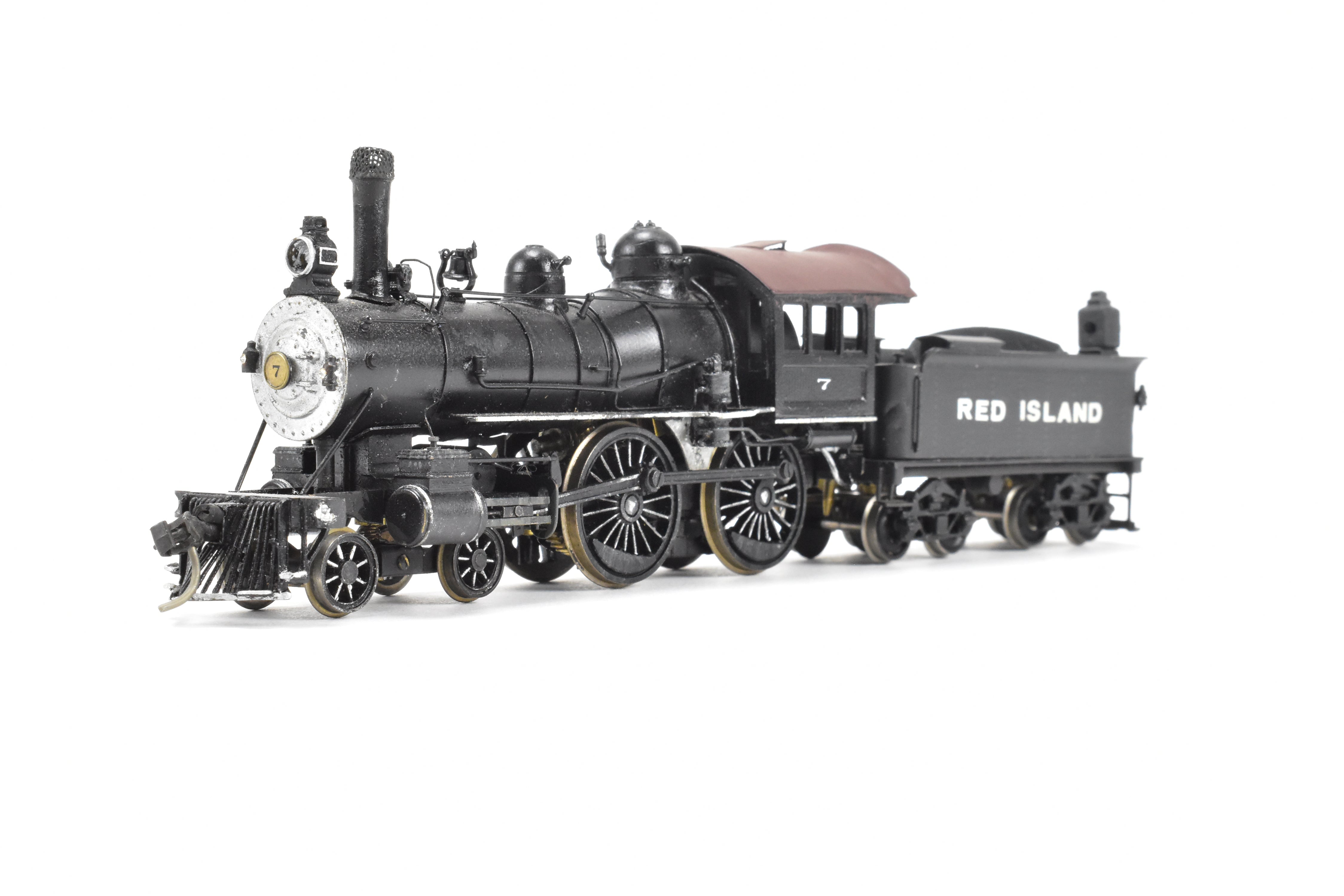 HO Scale Brass LMB NYC - New York Central Buchanan Style 4-4-0 CP Fictional Railroad Model in Red Color