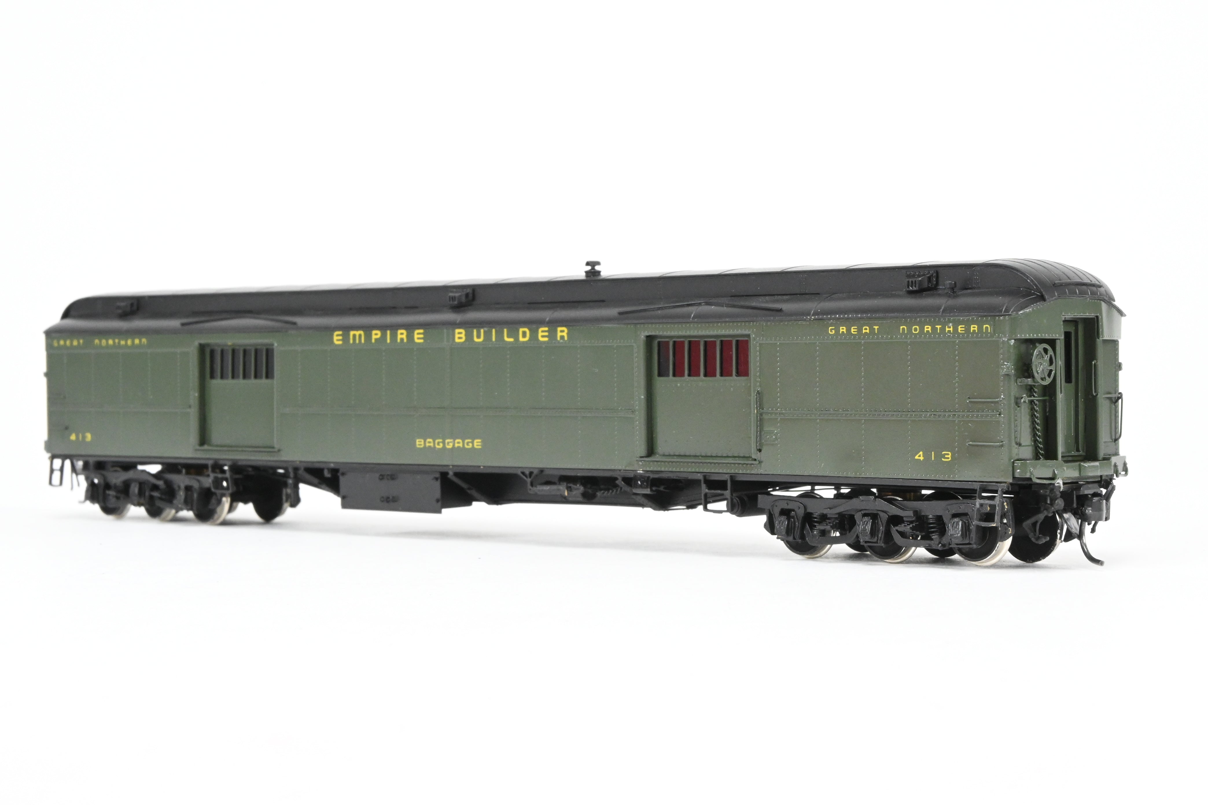 HO Brass Oriental Limited GN - Custom Painted Great Northern HW Baggage Car #413