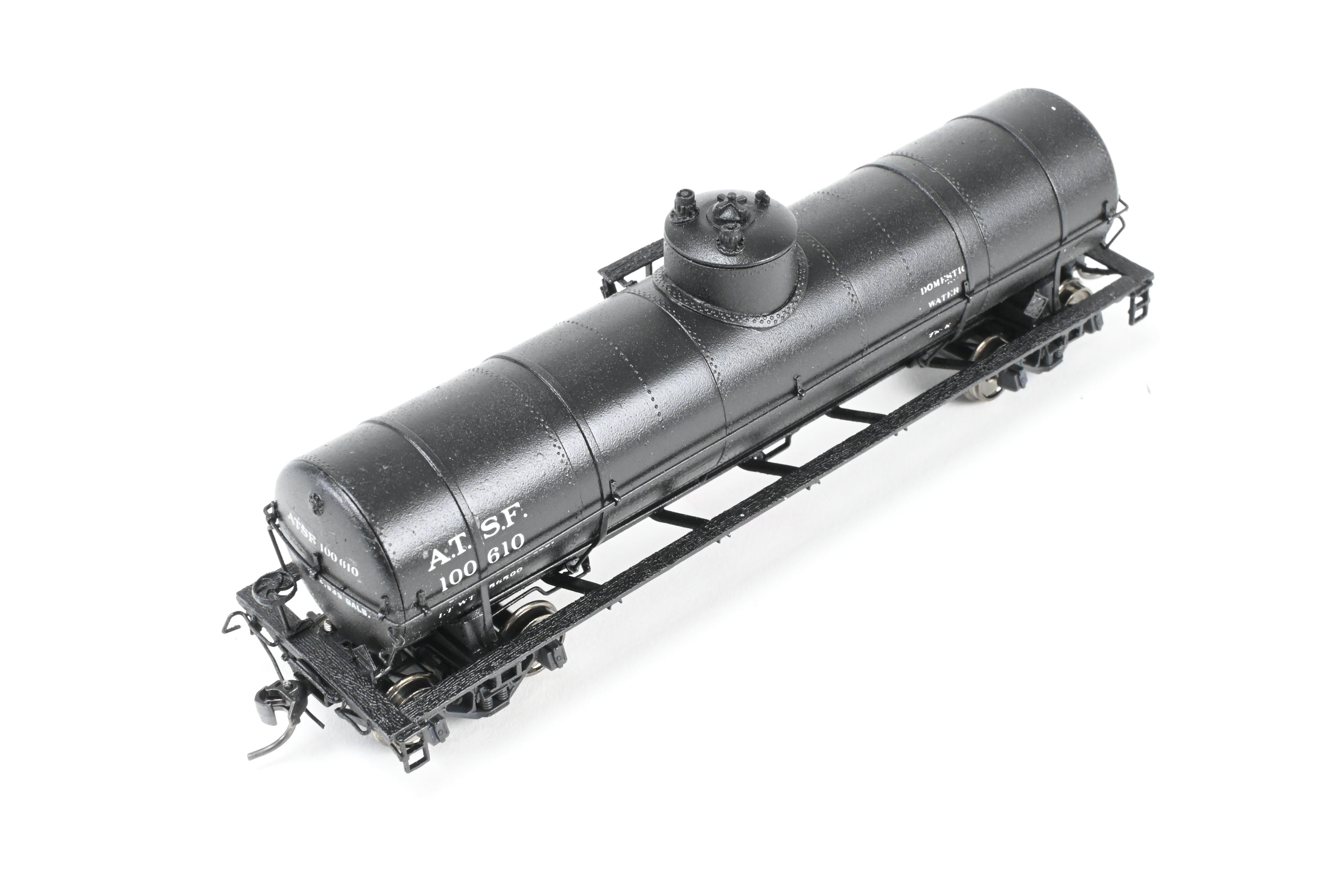 Custom Painted HO Brass ATSF - Santa Fe Tk - K Tank Car #100610 by Pecos River