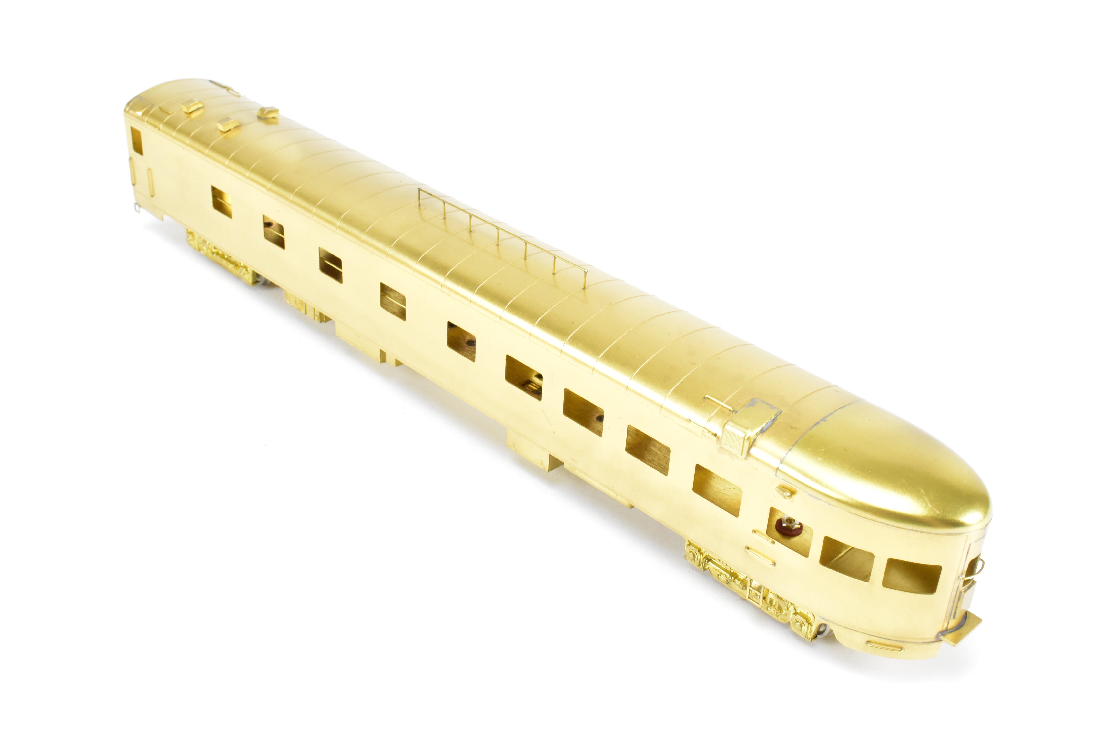 HO Scale Brass Model of the Oriental Limited Northern Pacific North Coast Limited Sleeper Observation Car #390 without Skirts