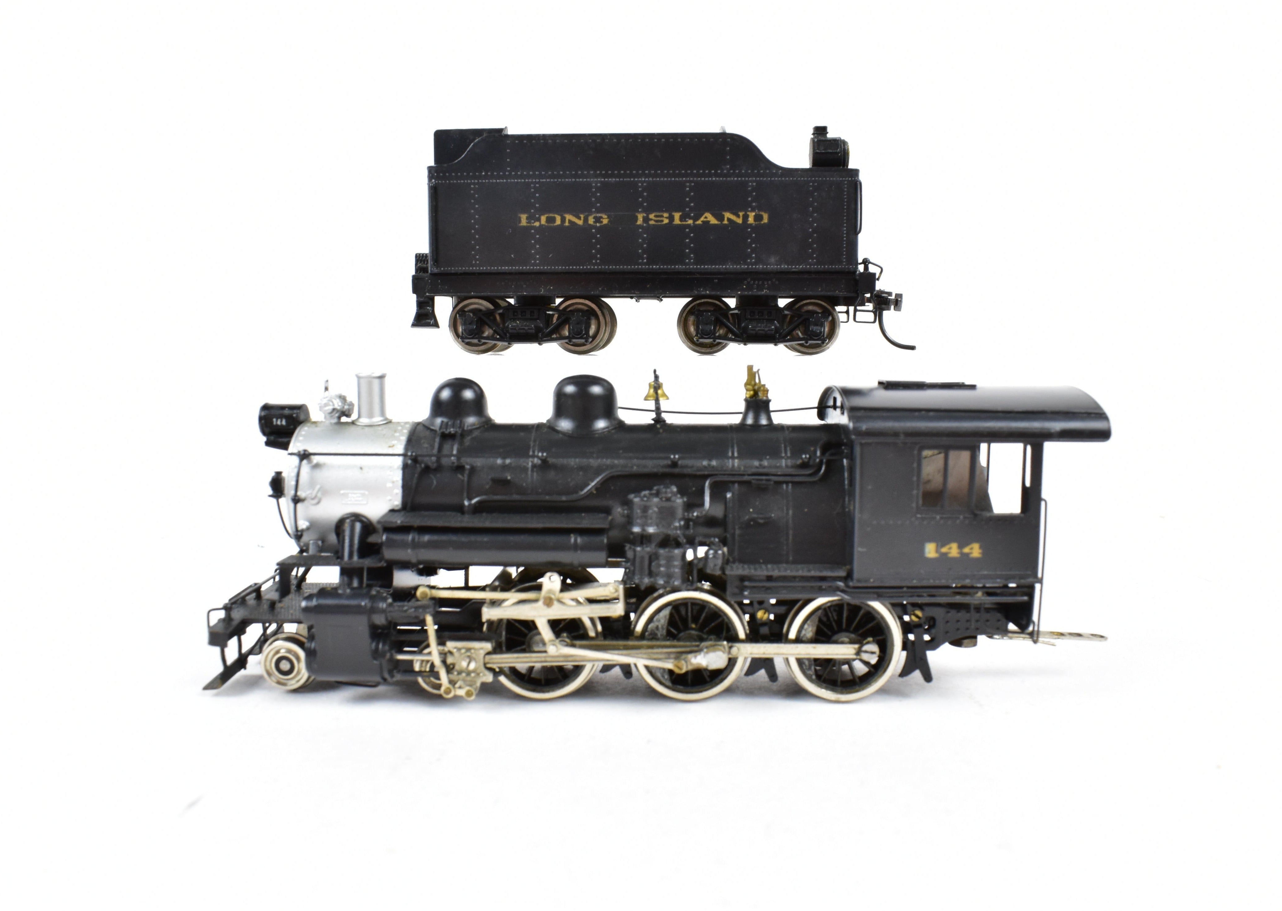 NJ Custom Brass LIRR - Long Island Railroad G - 53sd 4 - 6 - 0 Custom Painted HO Model with Shelf - Wear Box